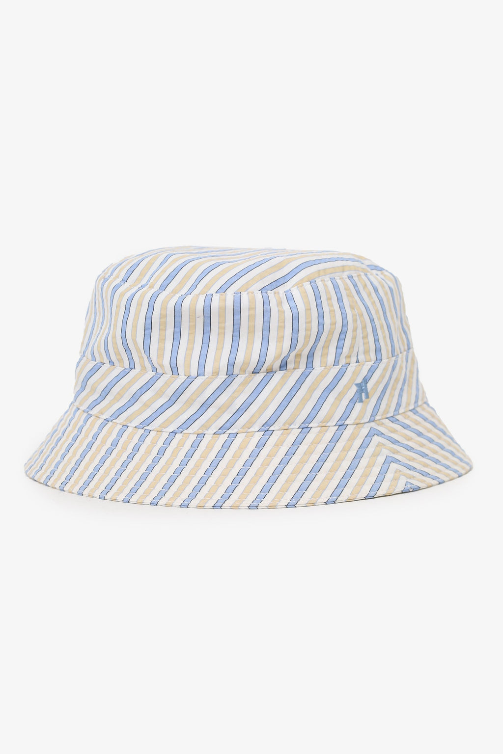 Hermès White/Blue Striped Bucket Hat Size 58