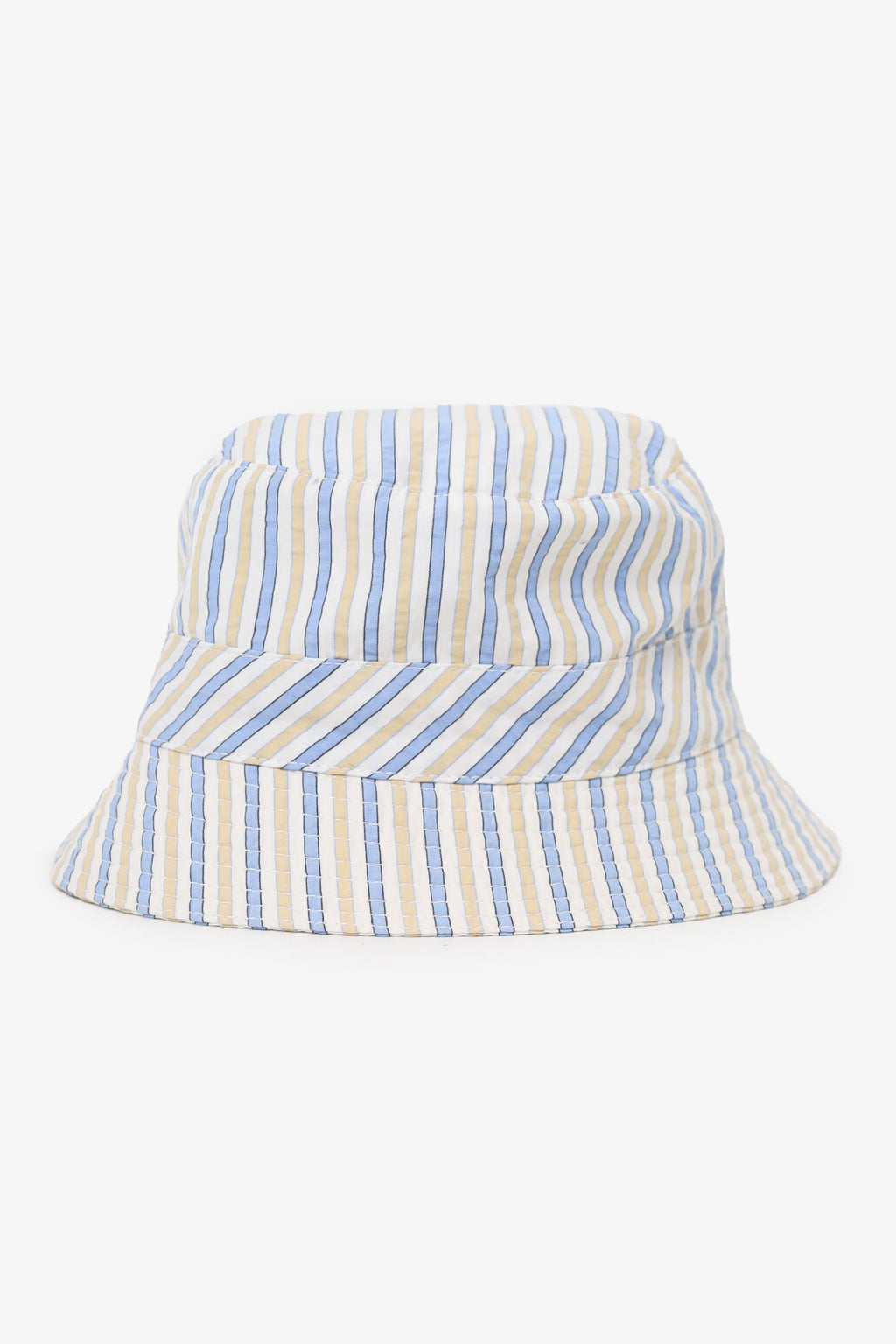 Hermès White/Blue Striped Bucket Hat Size 58