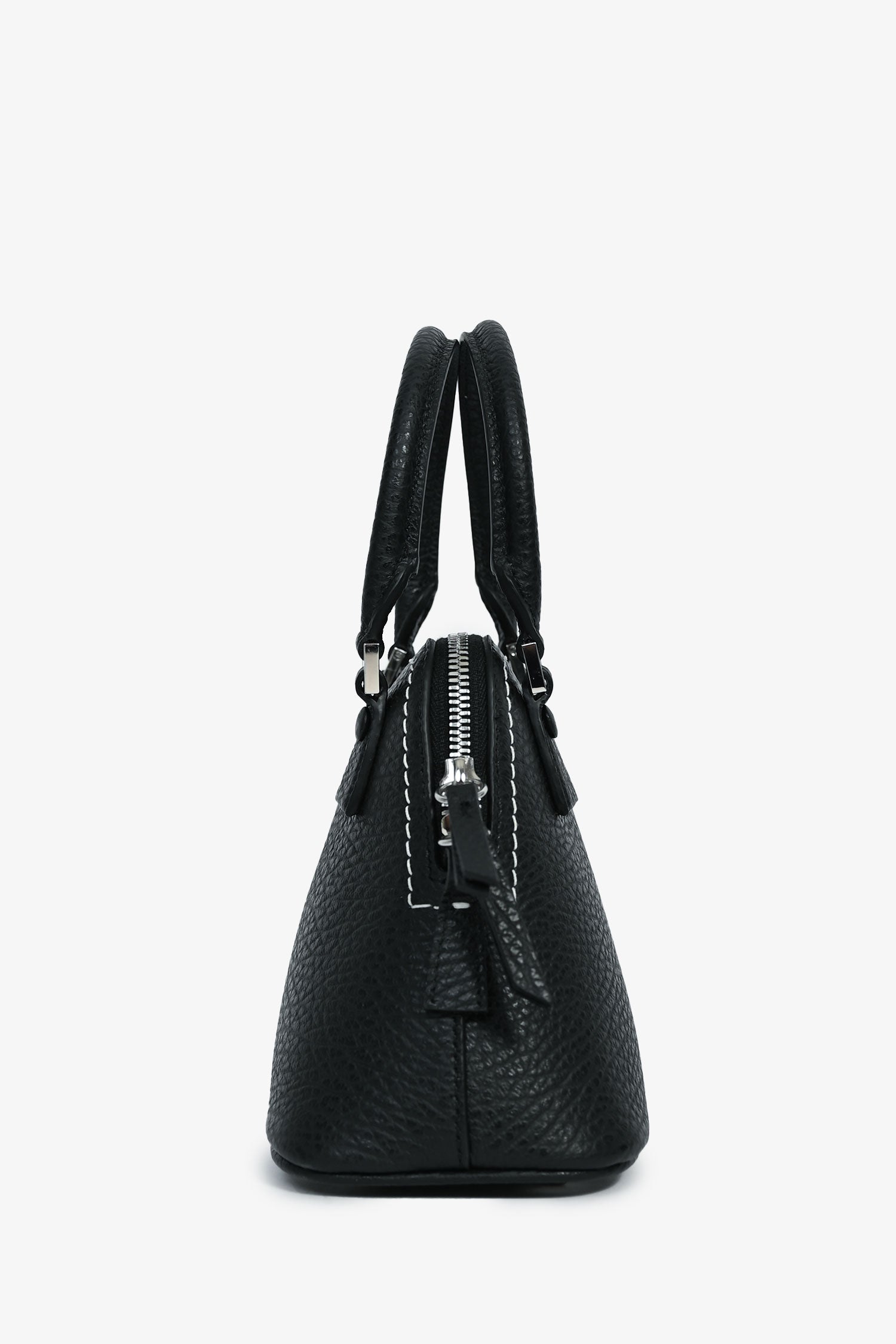 Maison Margiela Black Leather/Canvas Micro 5ac Classique Top Handle with Strap