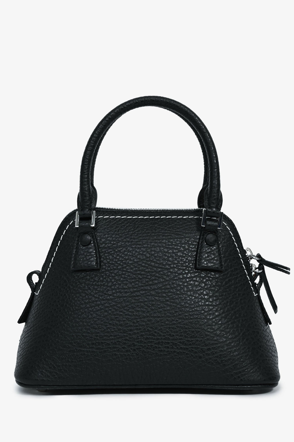 Maison Margiela Black Leather/Canvas Micro 5ac Classique Top Handle with Strap