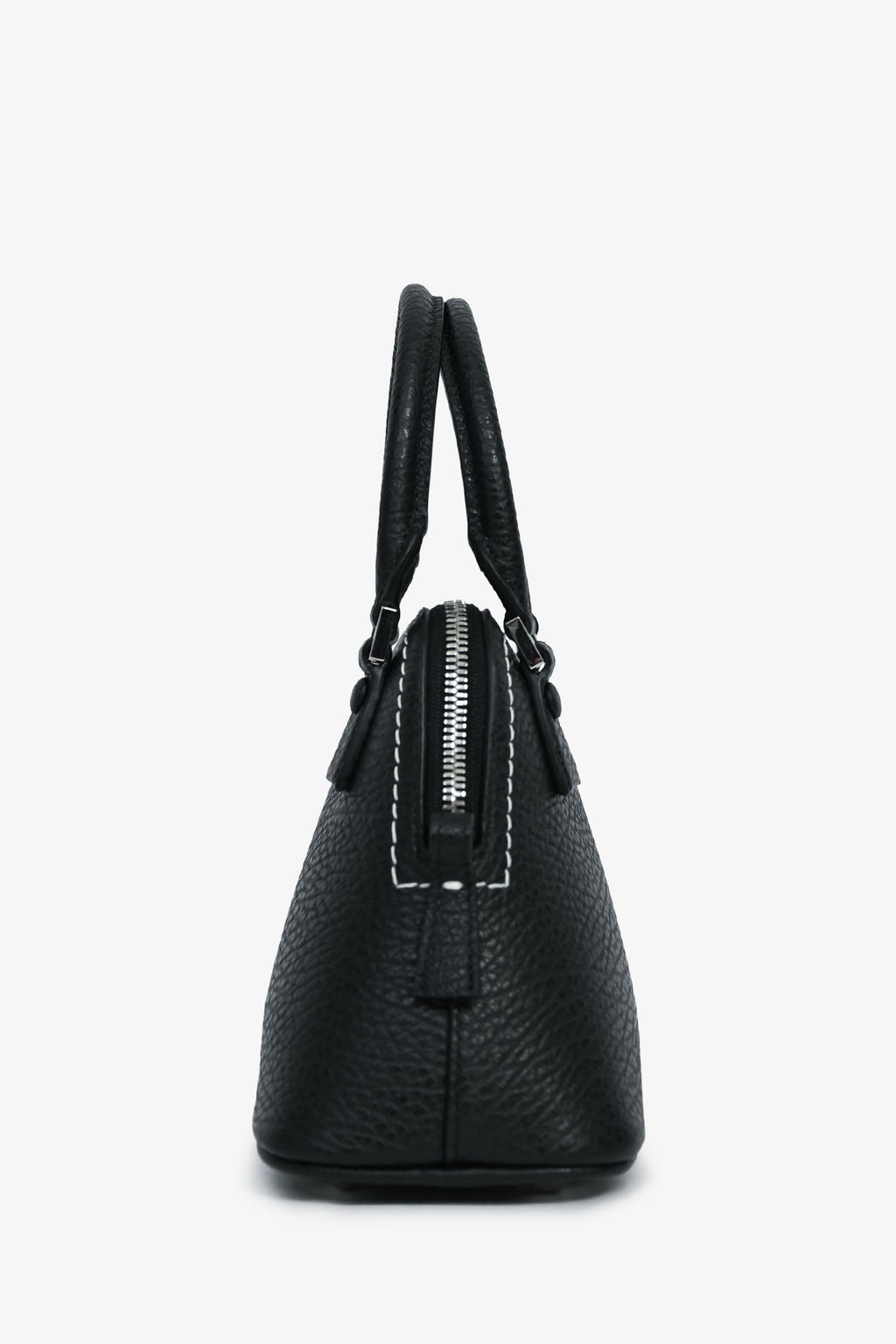 Maison Margiela Black Leather/Canvas Micro 5ac Classique Top Handle with Strap