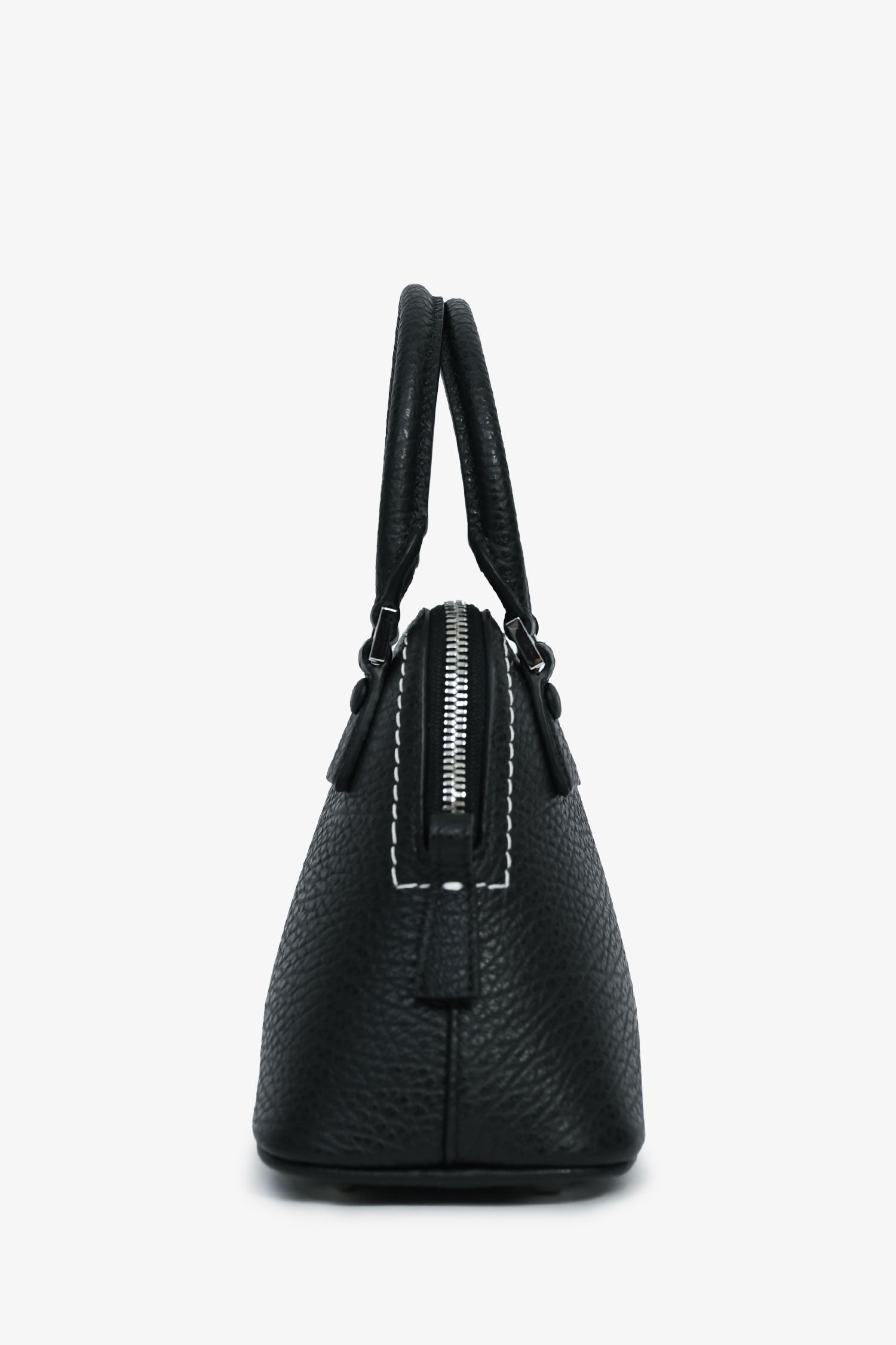 Maison Margiela Black Leather/Canvas Micro 5ac Classique Top Handle with Strap