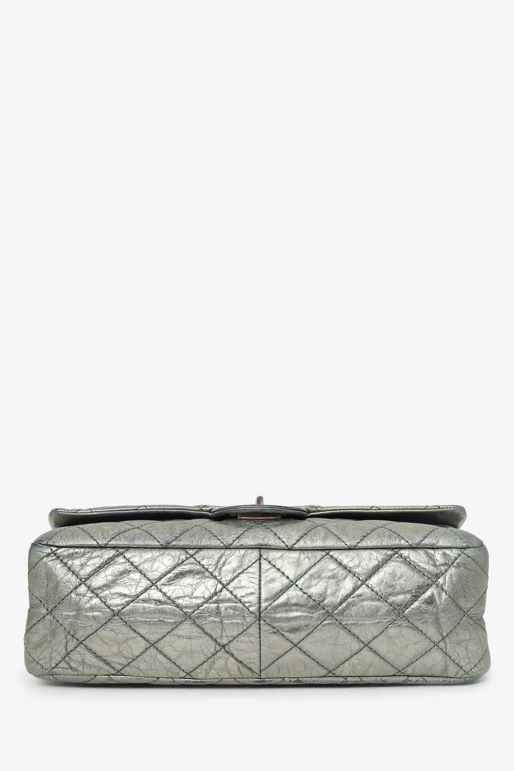 Pre-Loved Chanel™ Silver Metallic Reissue 226 Double Flap Bag