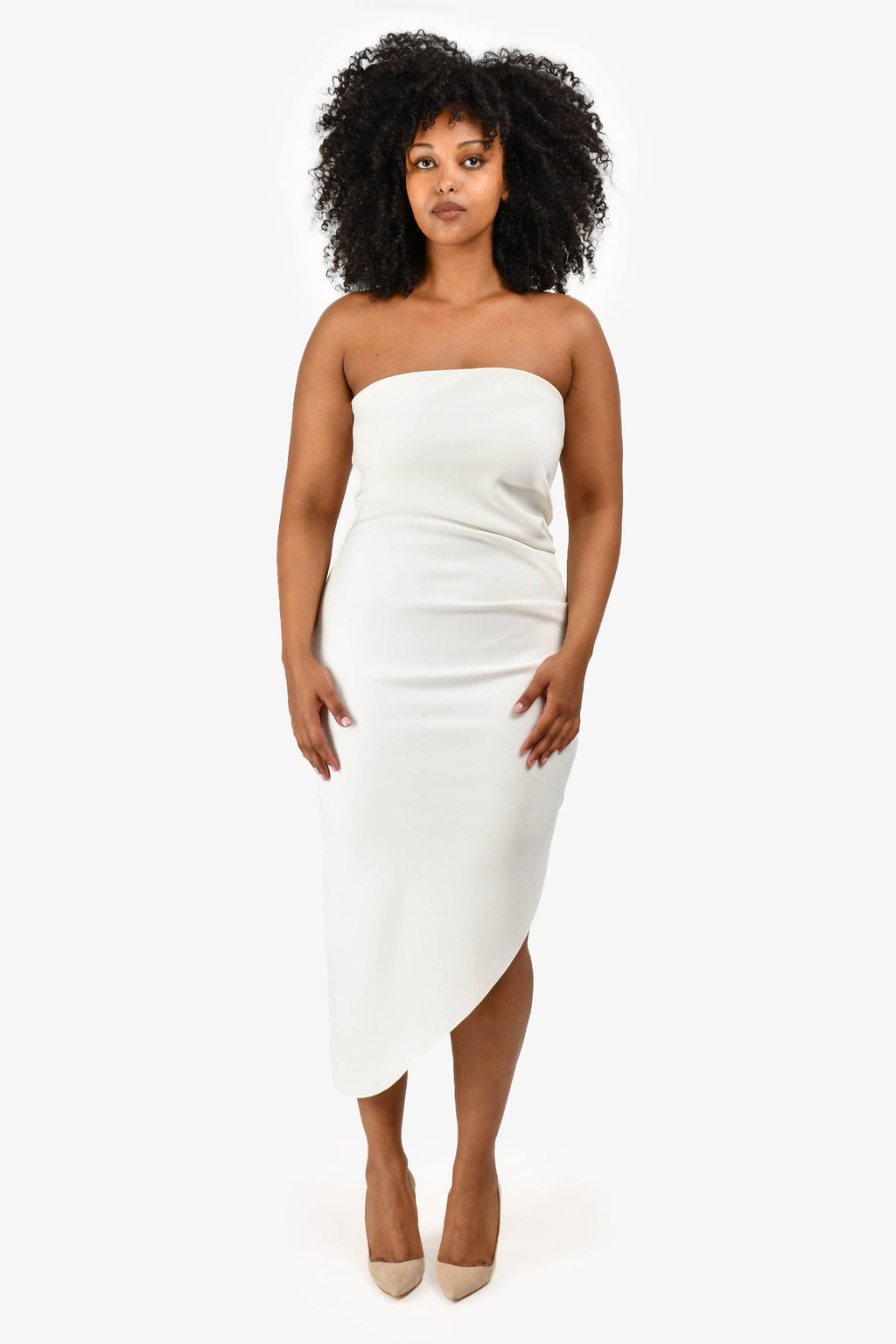 Misha White Strapless 'Audriana' Midi Dress Size L