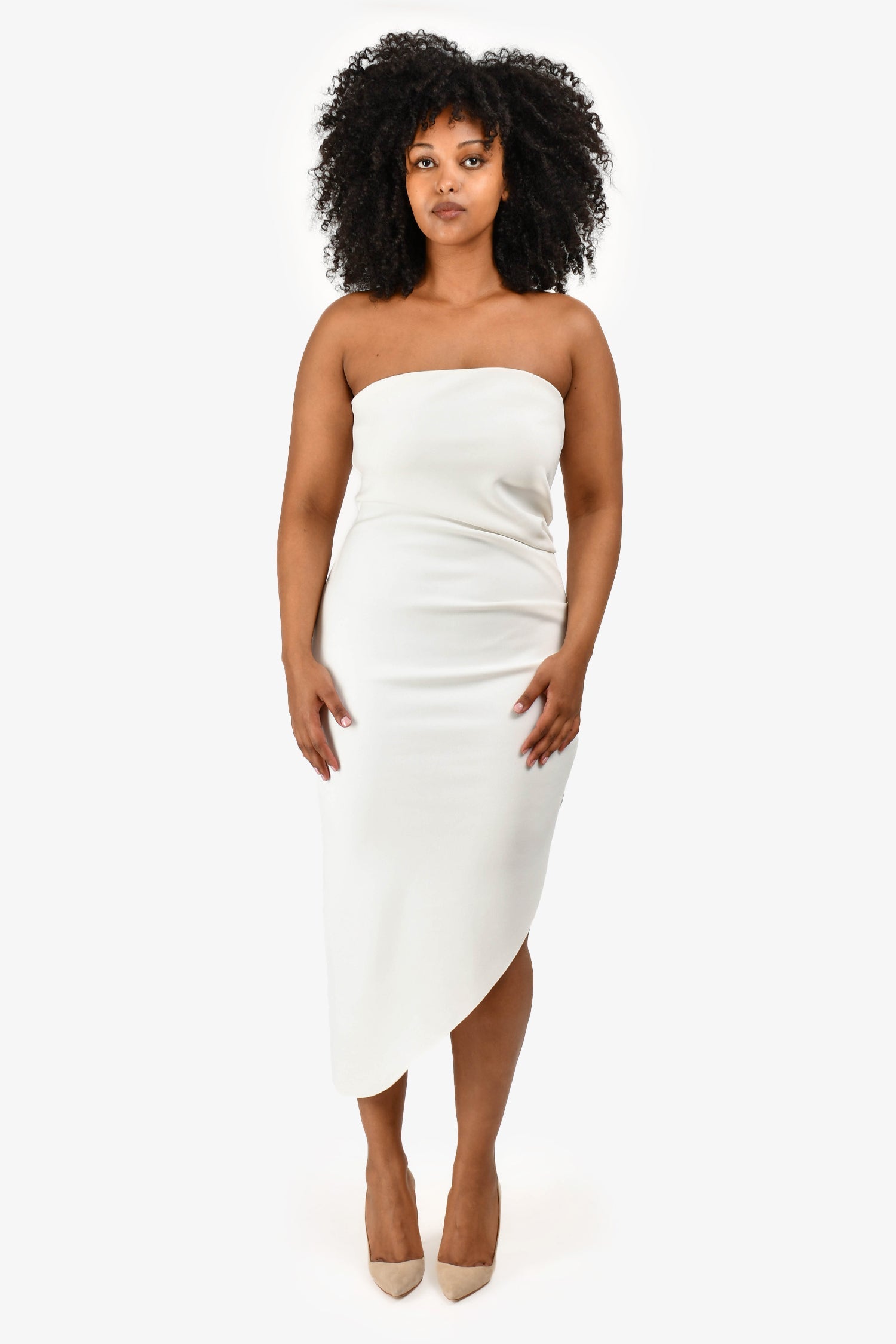 Misha White Strapless 'Audriana' Midi Dress Size L