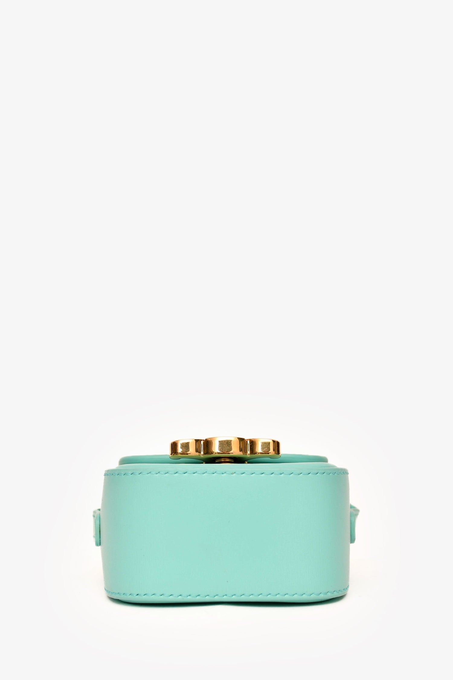 Celine 2021 Teal Leather Mini Claude Crossbody