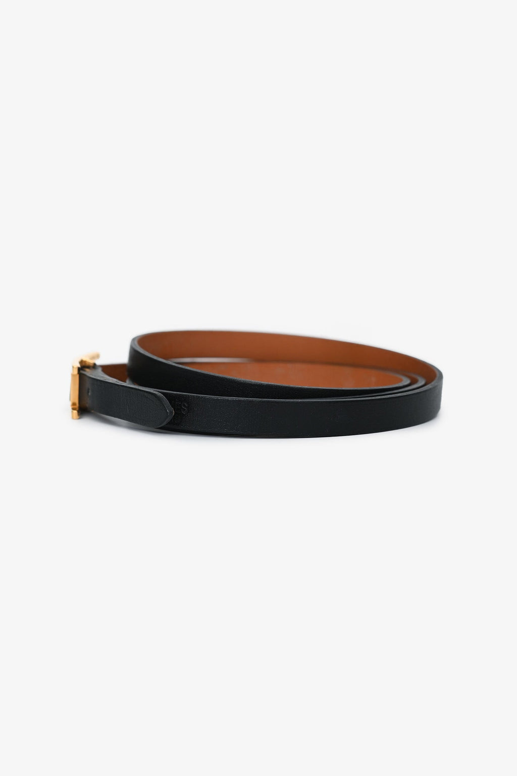 Hermès Black Leather Behapi Double Tour Bracelet
