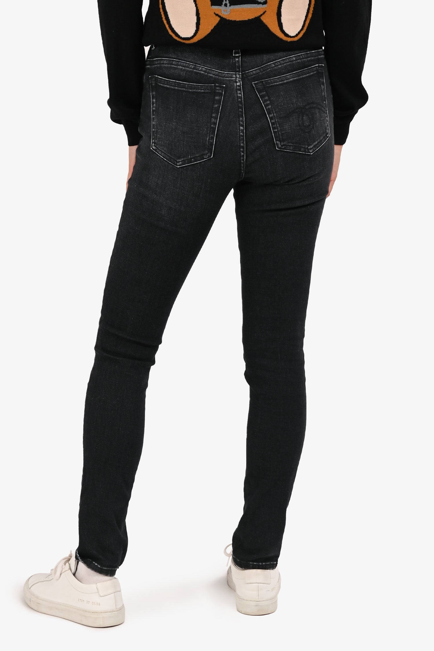 R13 Black Denim Wash Skinny Jeans Size 25
