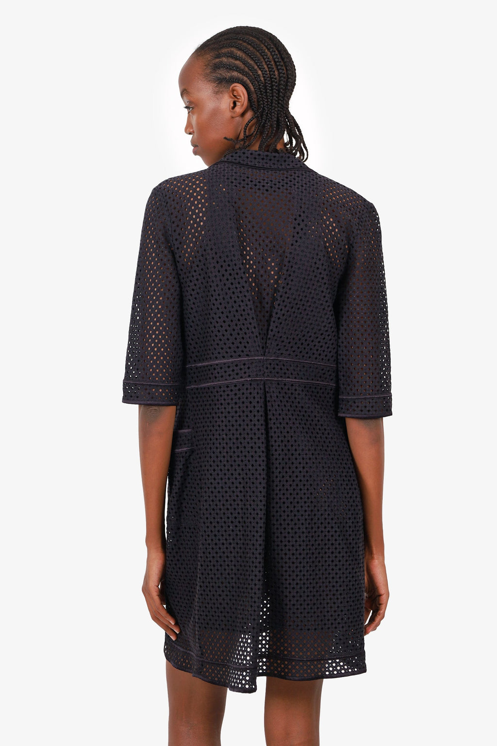 La Perla Black Lace Dress With Over Shirt Size 40