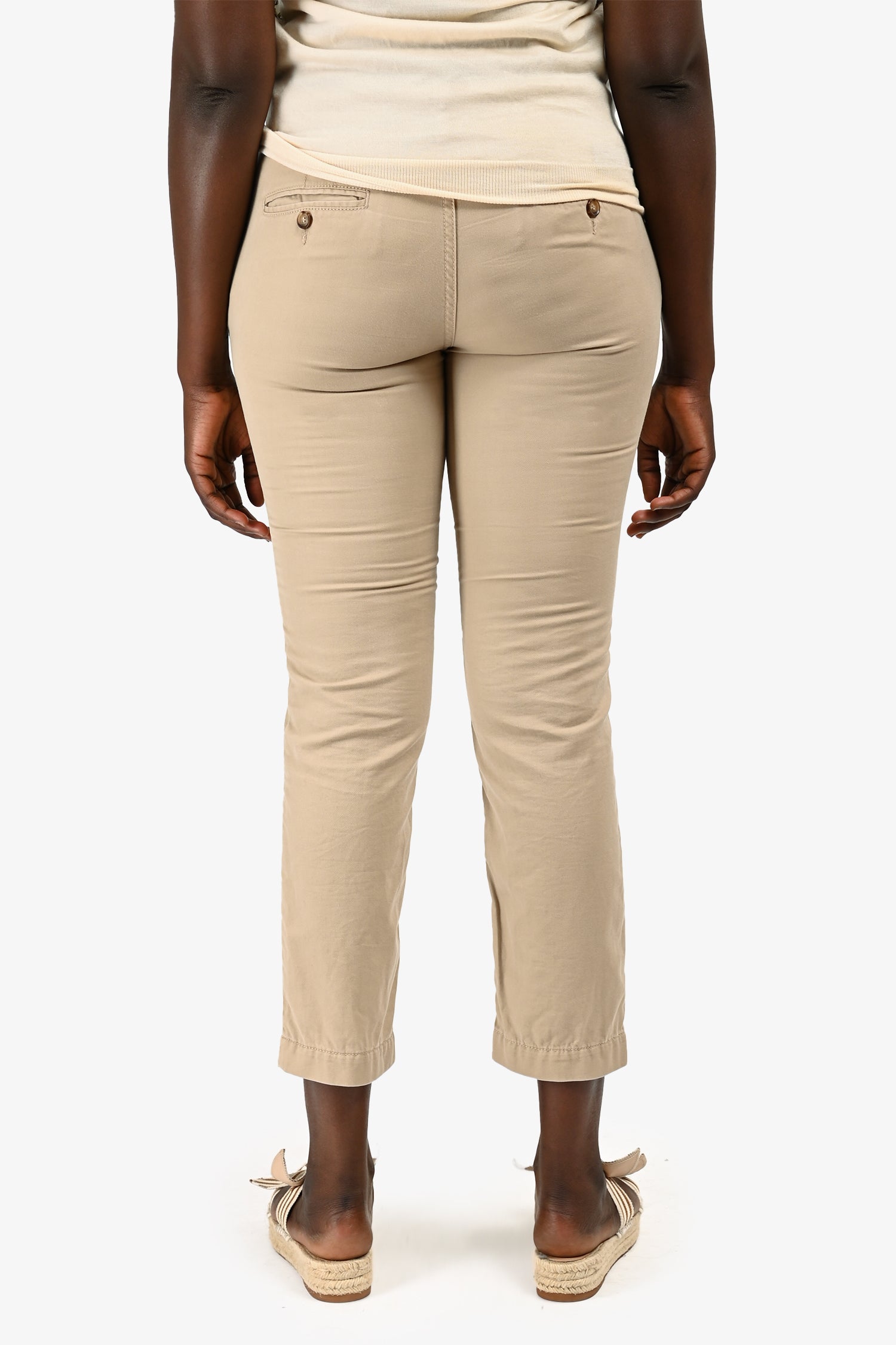 Gucci Vintage Brown Cotton Chino Pants Size 42