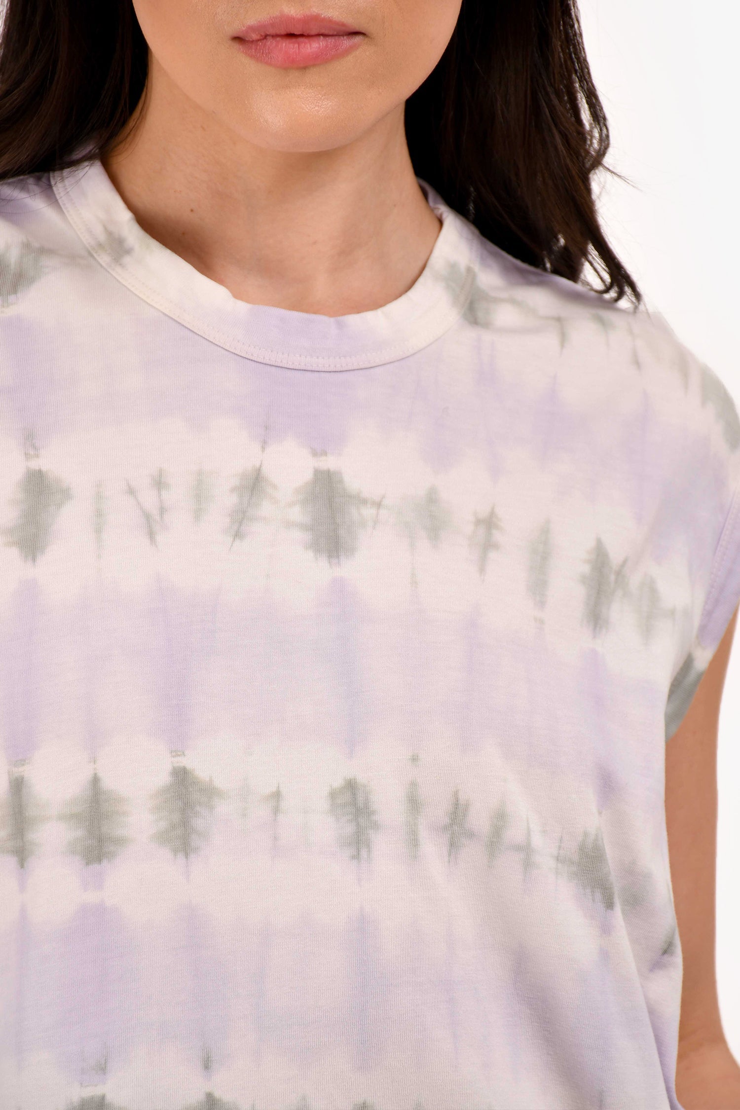 Isabel Marant Etoile Purple/Grey Tie-Dye Tank Size M