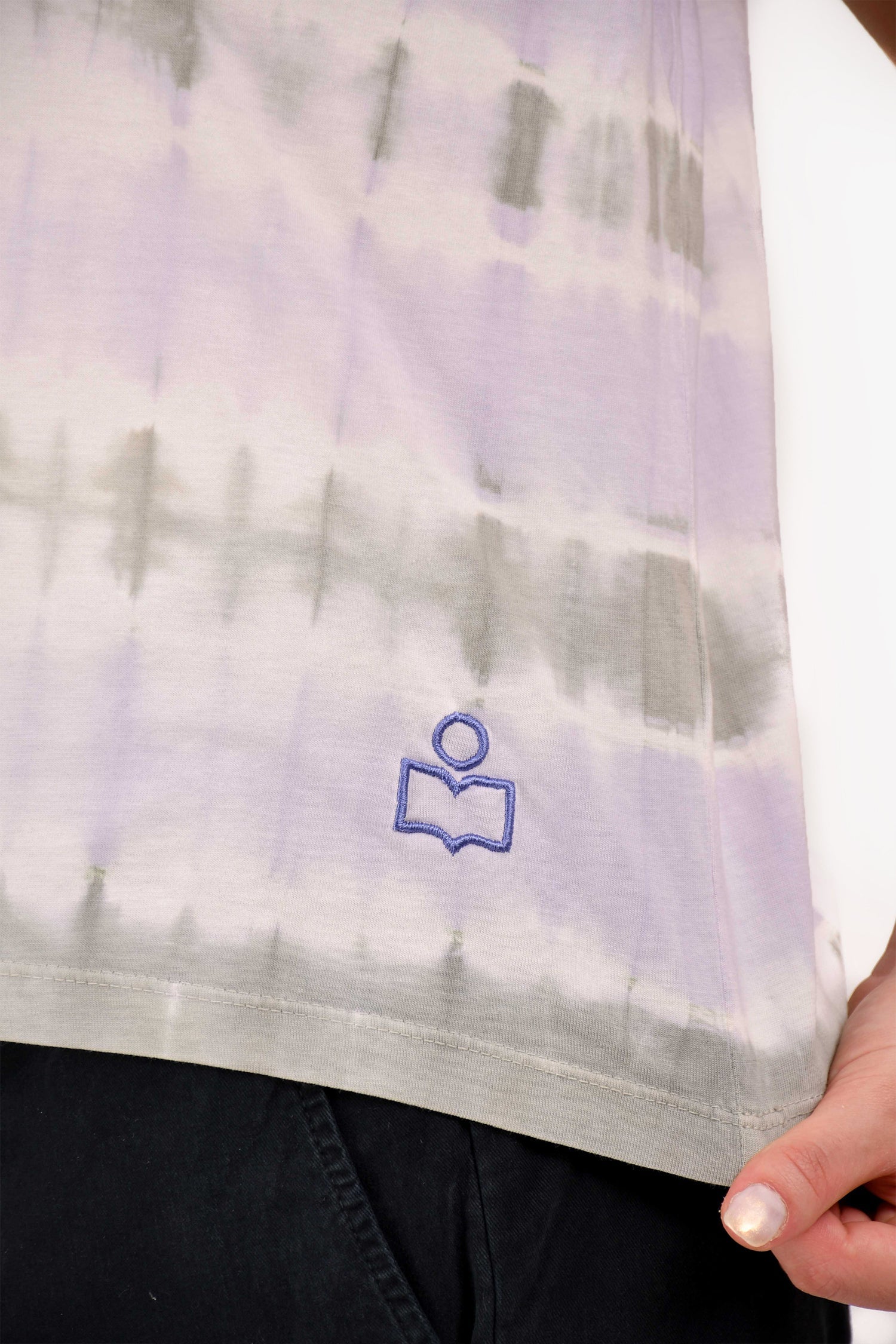 Isabel Marant Etoile Purple/Grey Tie-Dye Tank Size M