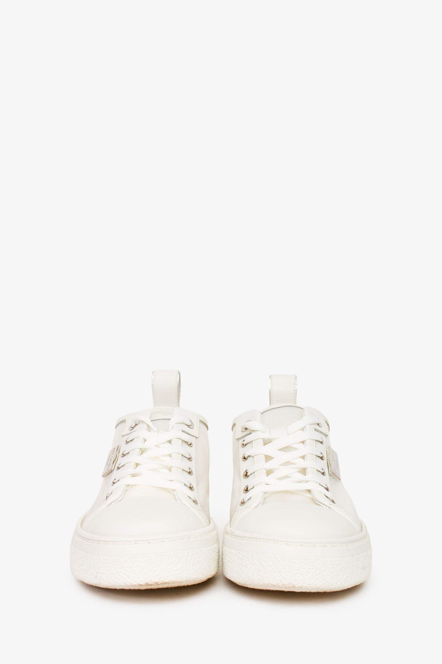 Rene Caovilla White Net 'Bonnie' Sneakers Size 35