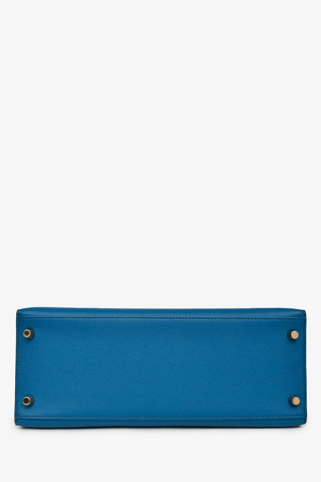 Hermès 2014 Blue Epsom Leather Kelly 28 GHW With Strap