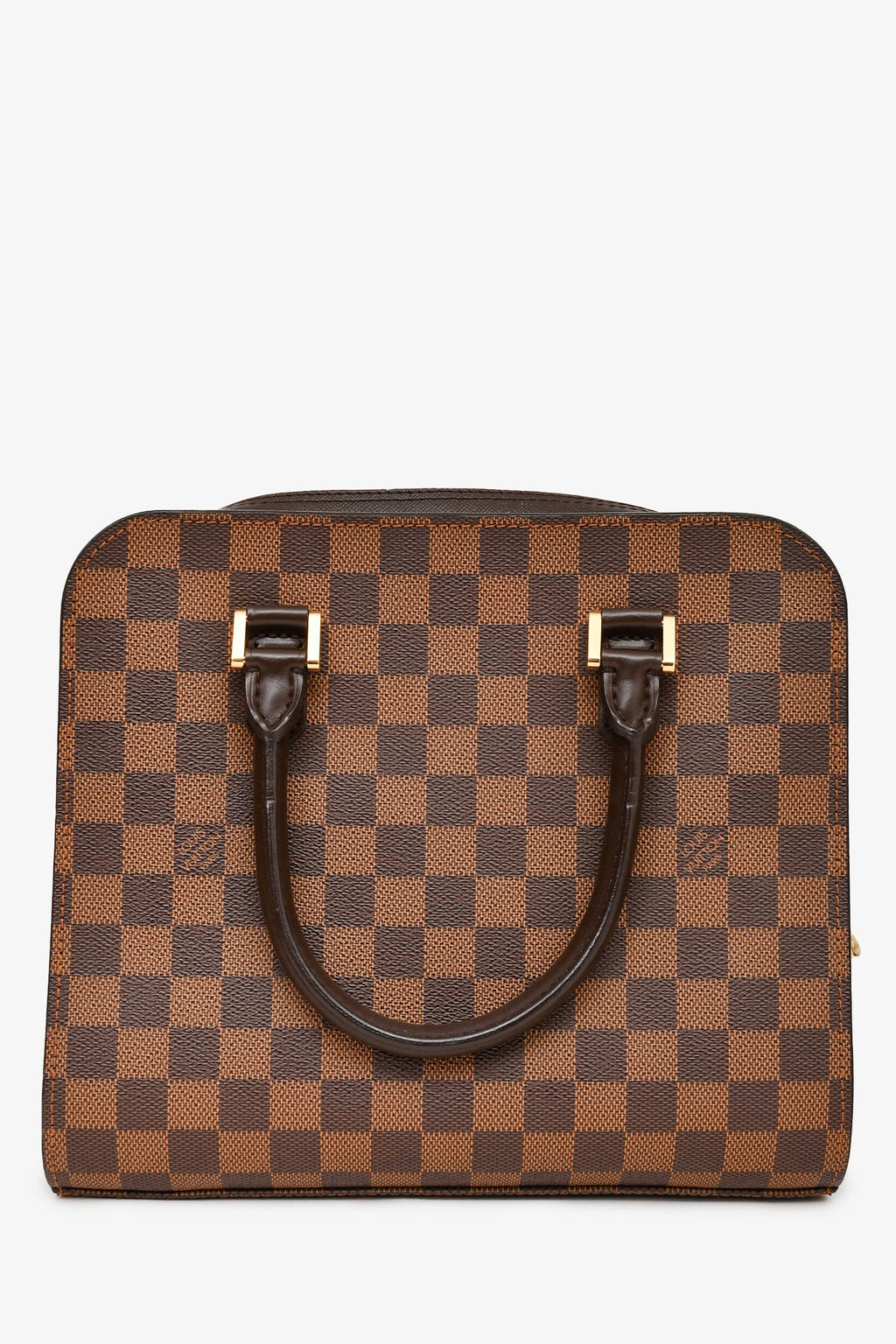 Louis Vuitton 1998 Brown Damier Ebene Triana Top Handle Bag
