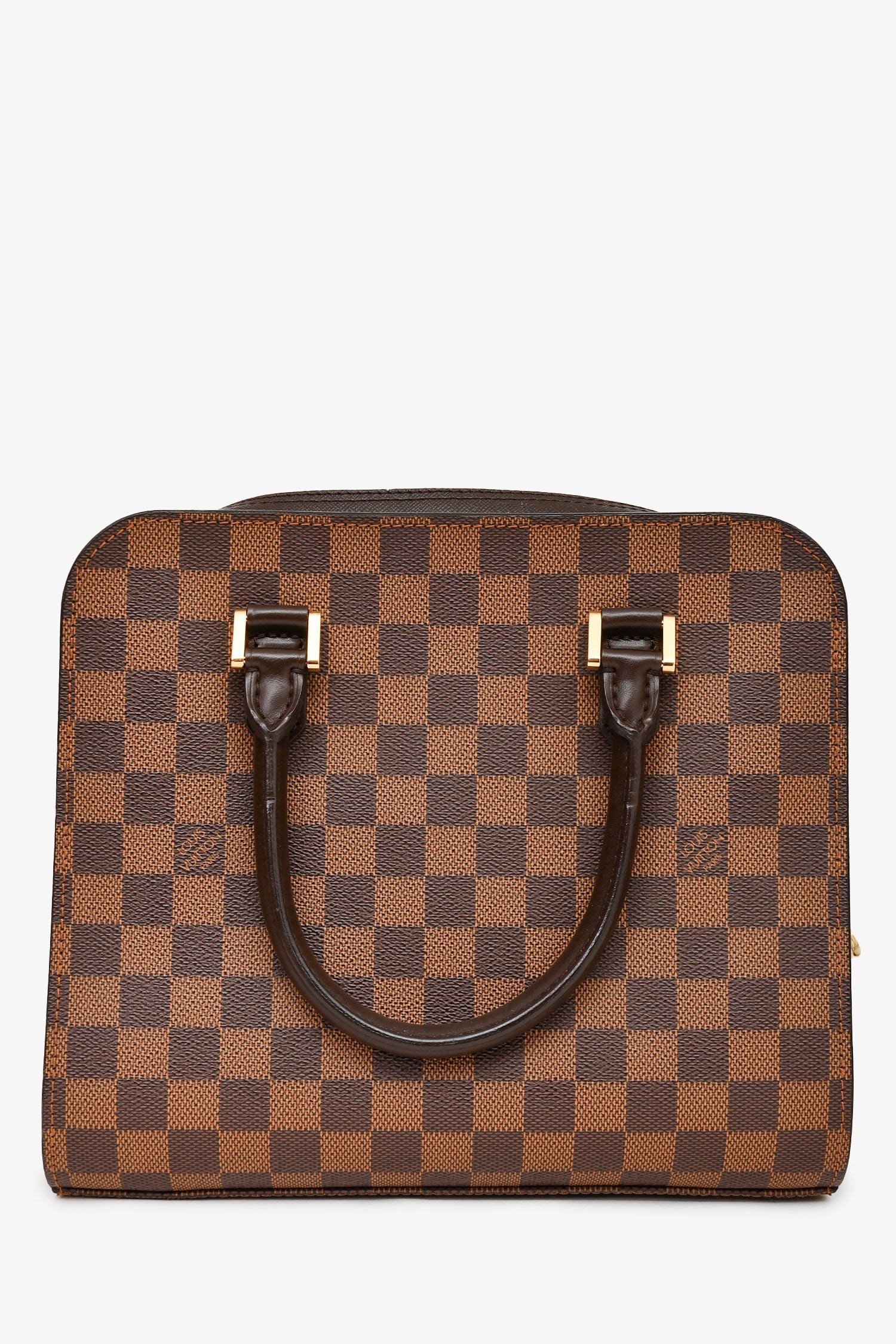 Louis Vuitton 1998 Brown Damier Ebene Triana Top Handle Bag