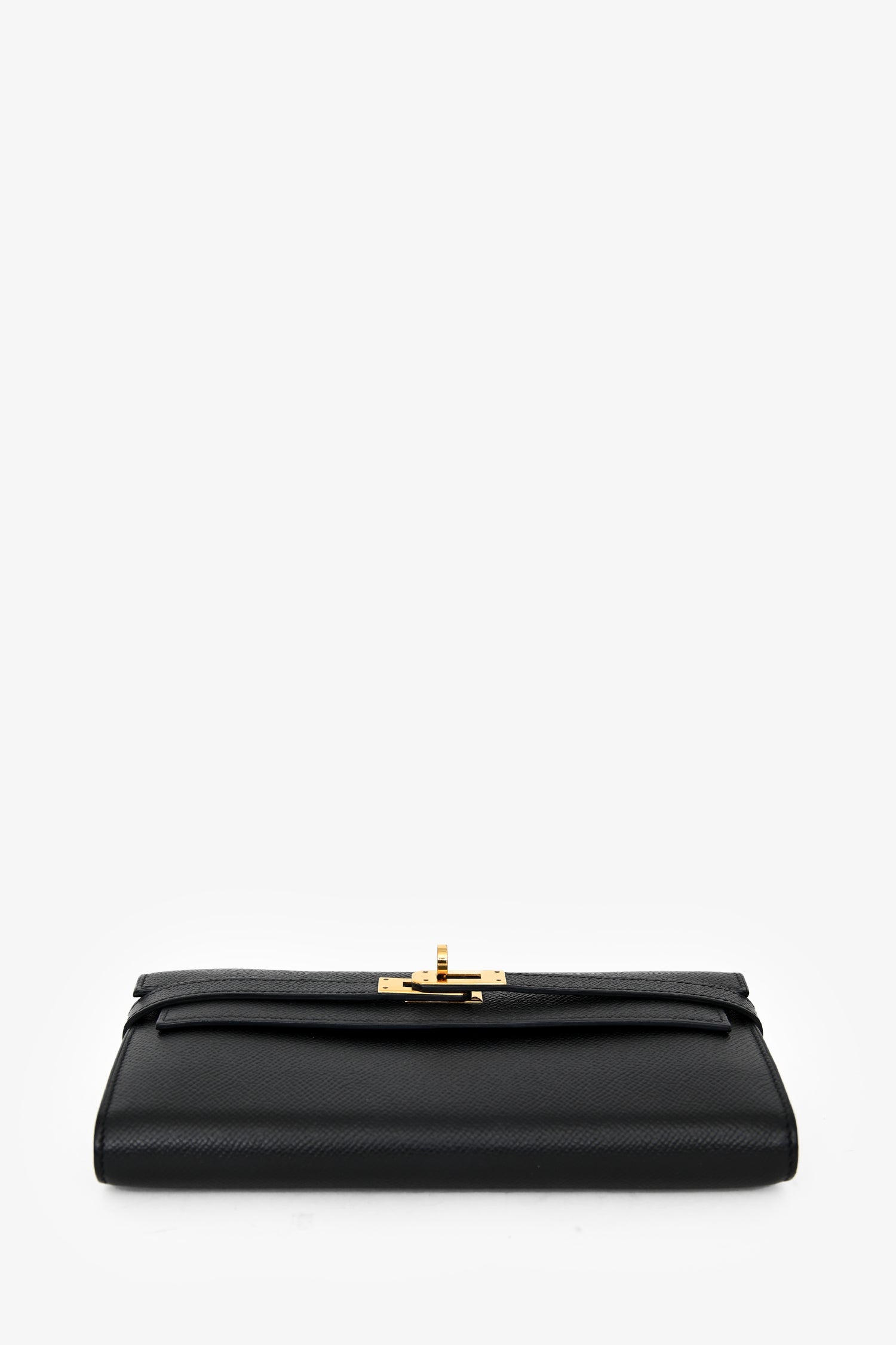 Hermès 2012 Black Epsom Leather Kelly Wallet