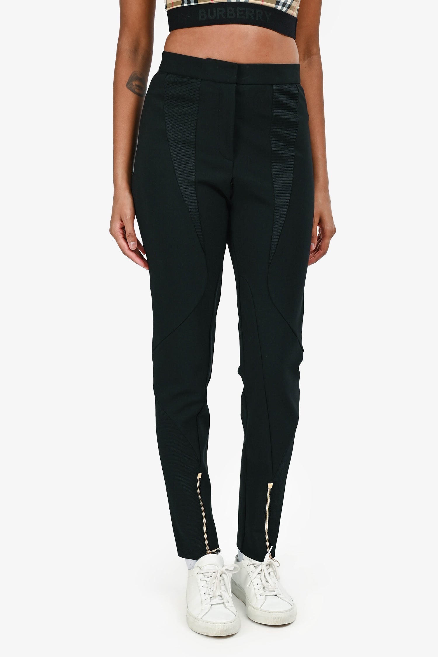 Versace Black Ribbed Hotpants Size 40