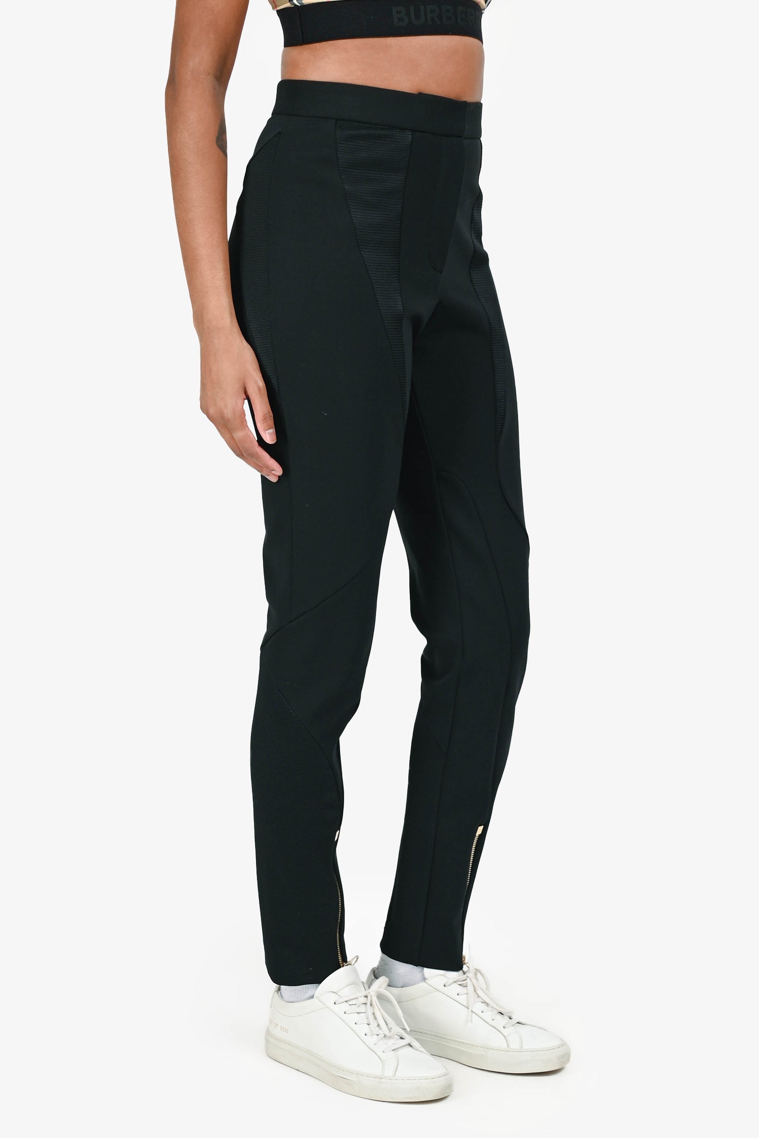 Versace Black Ribbed Hotpants Size 40