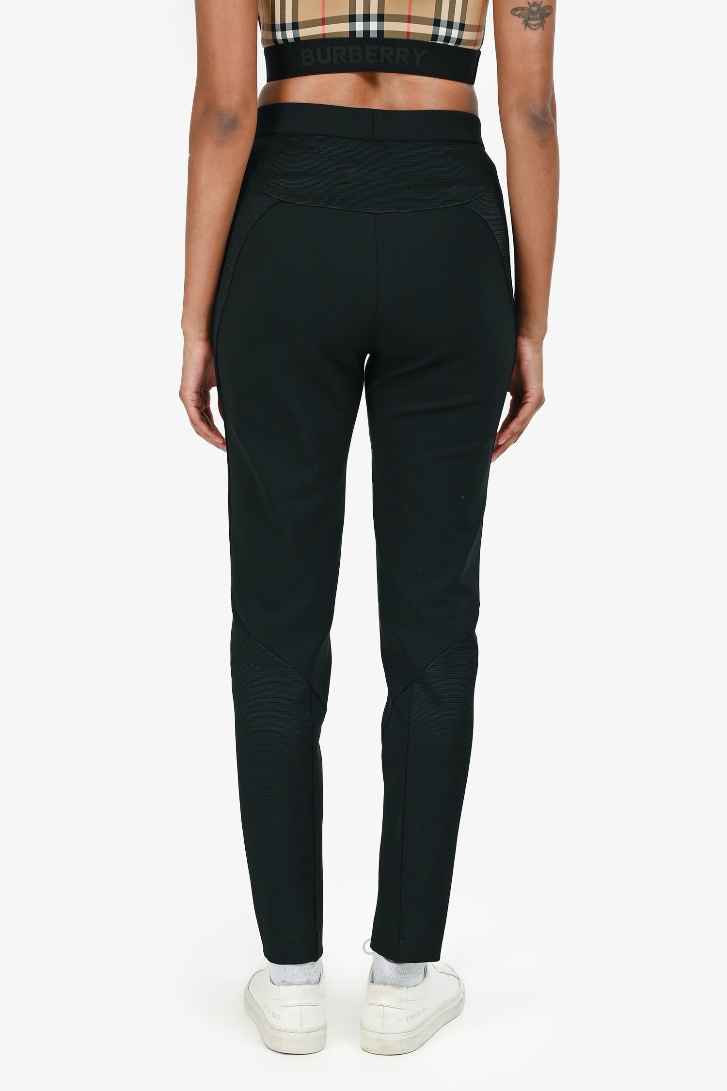 Versace Black Ribbed Hotpants Size 40