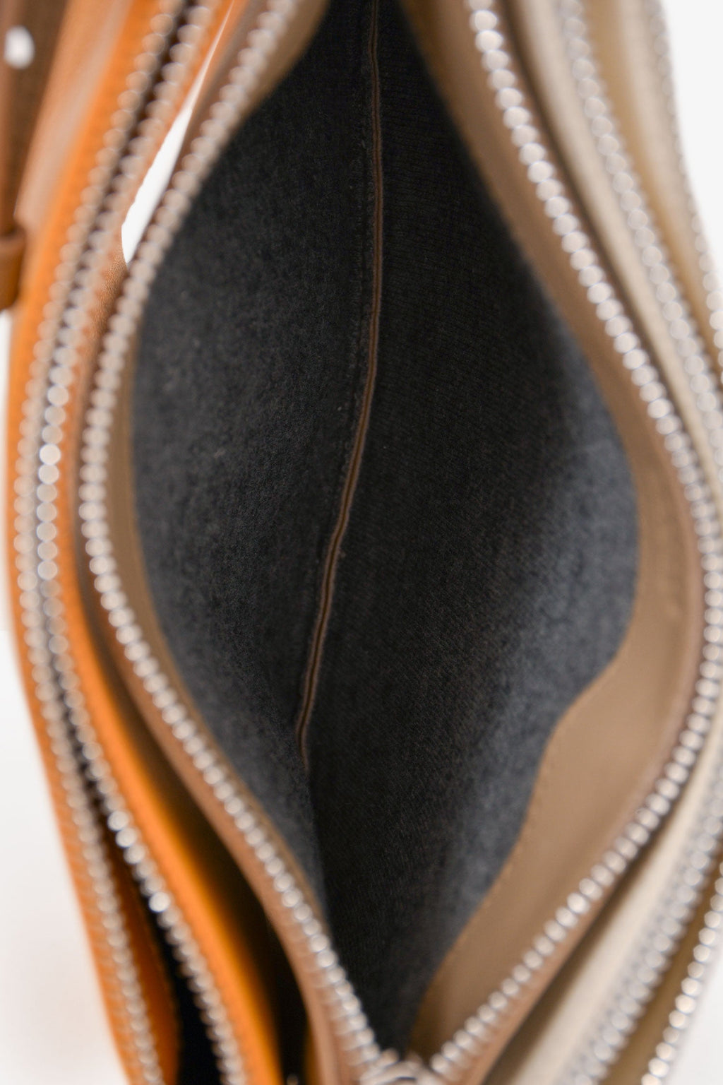 Celine Yellow/Taupe Leather Small Trio Crossbody Bag