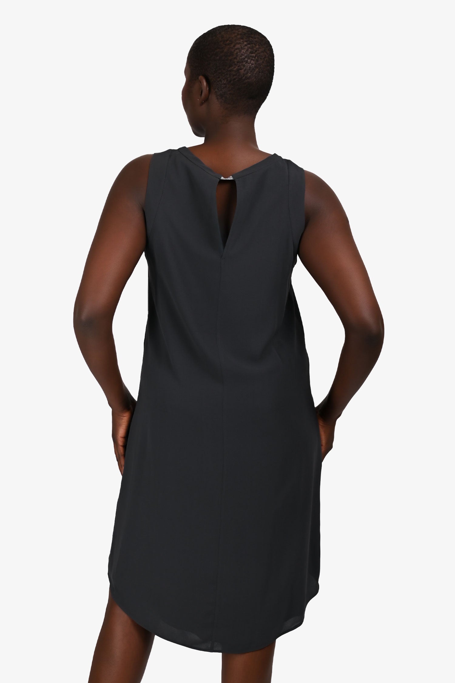Brunello Cucinelli Grey Silk Dipped Hem Dress Size XL