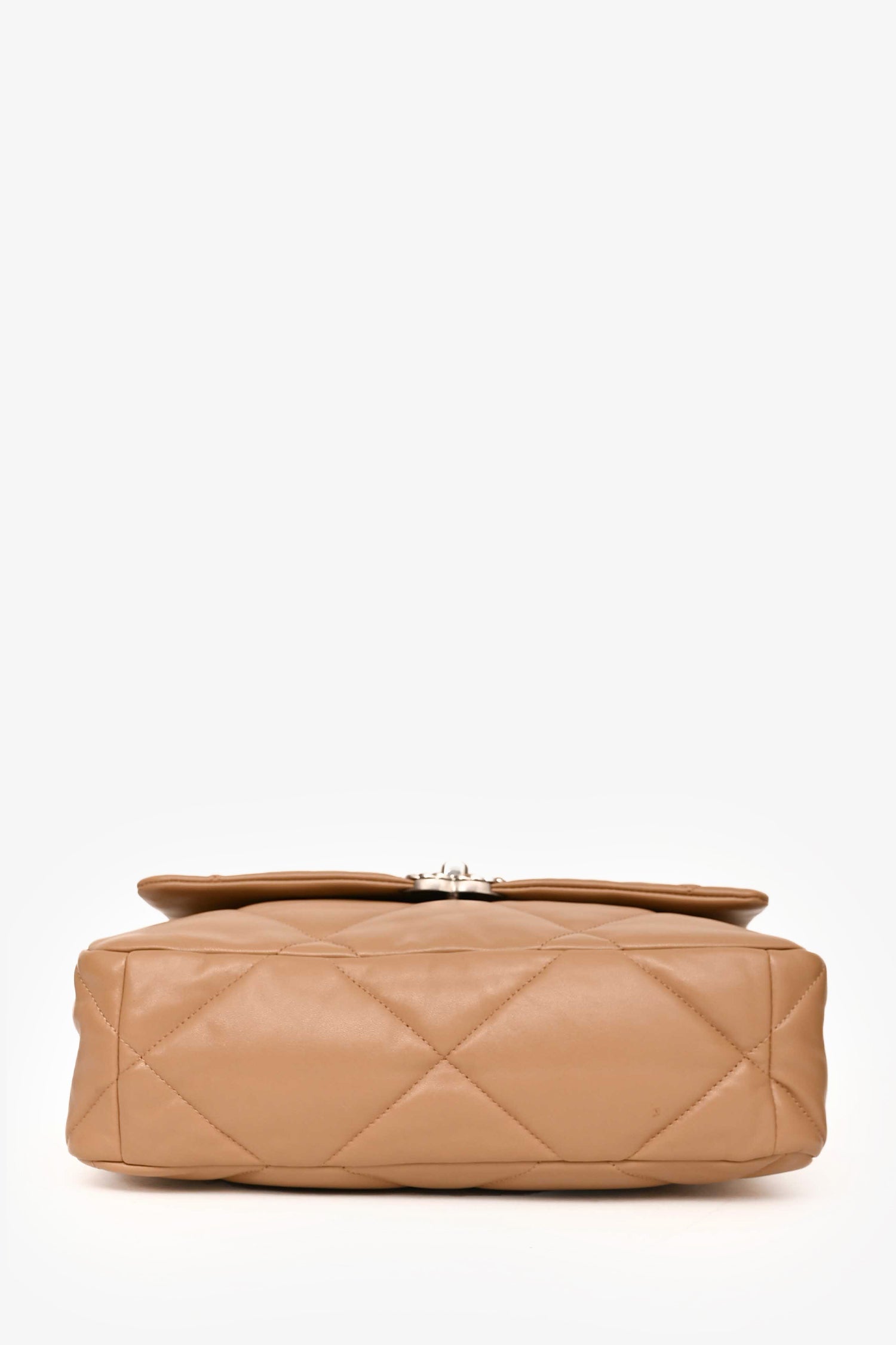 Pre-Loved Chanel™ Brown Goatskin Large 19 Flap Bag