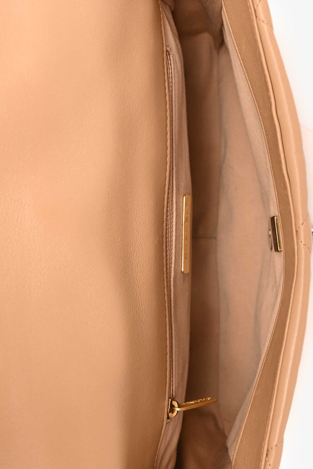 Pre-Loved Chanel™ Brown Goatskin Large 19 Flap Bag