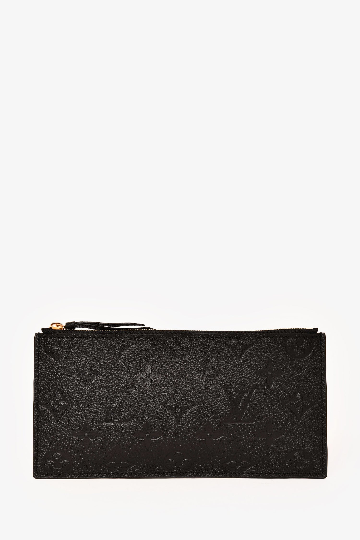 Louis Vuitton Black Leather Monogram Empreinte Felicie Zip Pouch Insert
