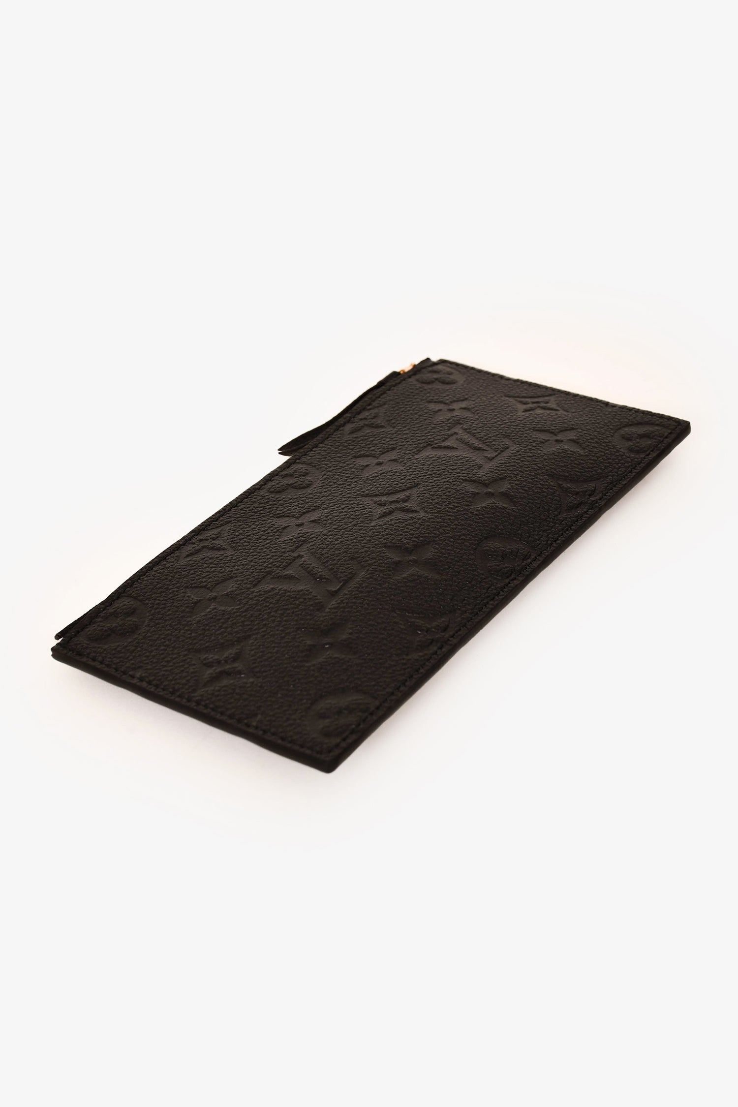 Louis Vuitton Black Leather Monogram Empreinte Felicie Zip Pouch Insert