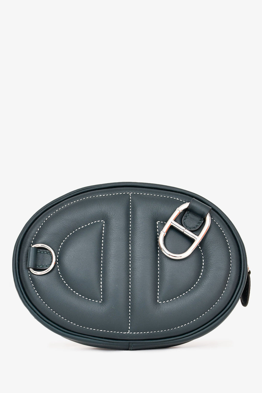 Hermès 2022 Teal Leather 'In The Loop' Belt Bag