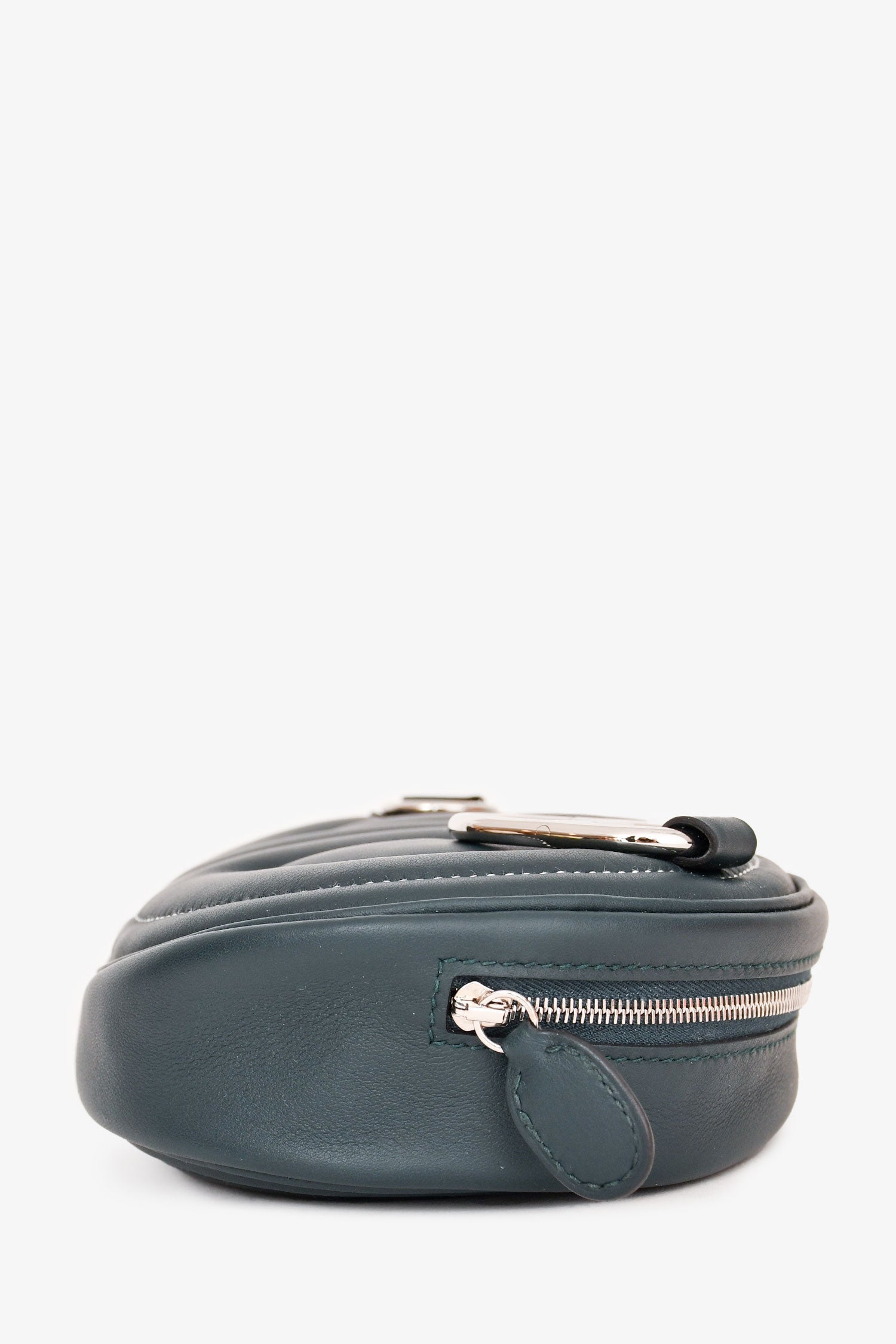 Hermès 2022 Teal Leather 'In The Loop' Belt Bag