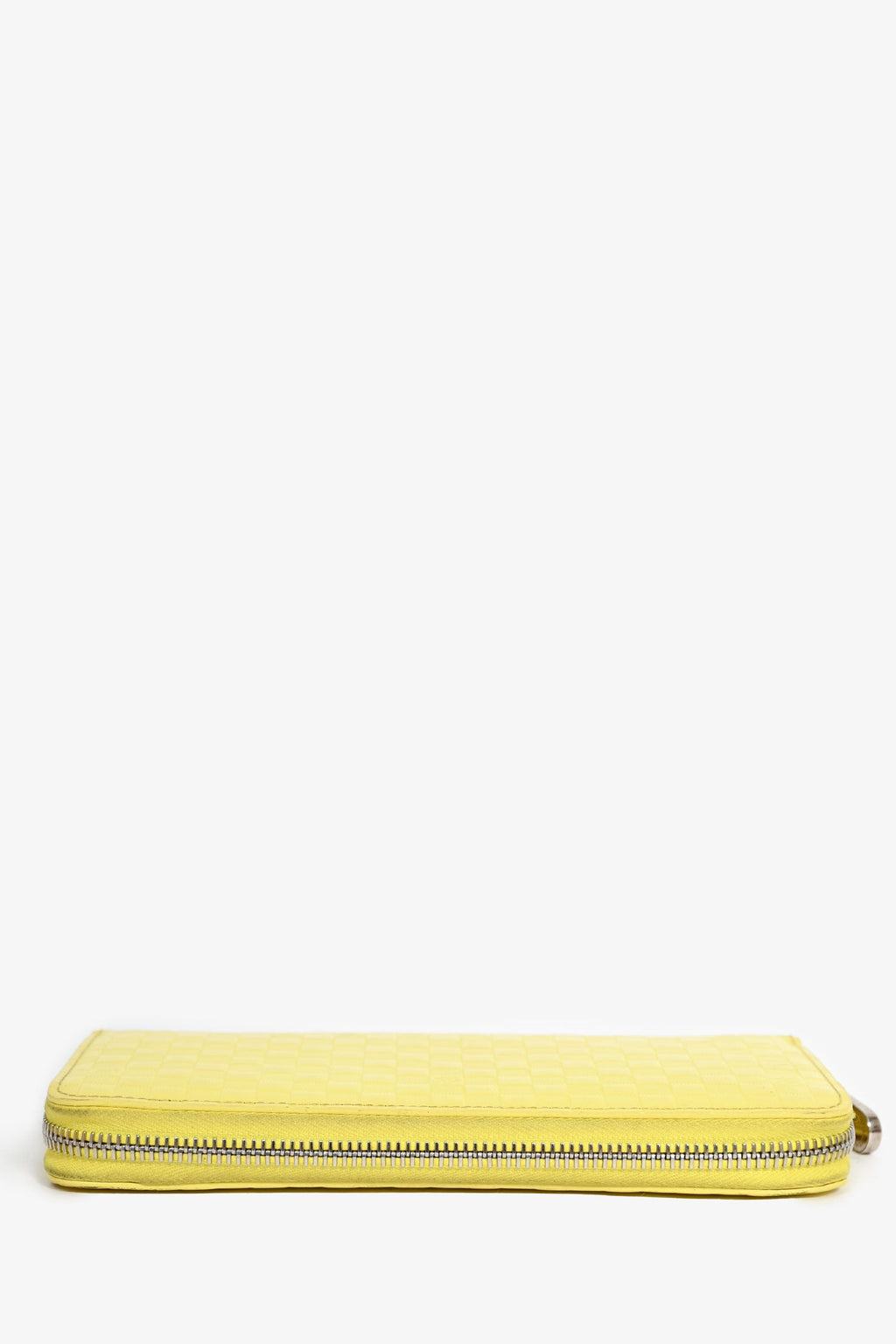 Louis Vuitton 2013 Yellow Damier Leather 'Facette' Long Zippy Wallet