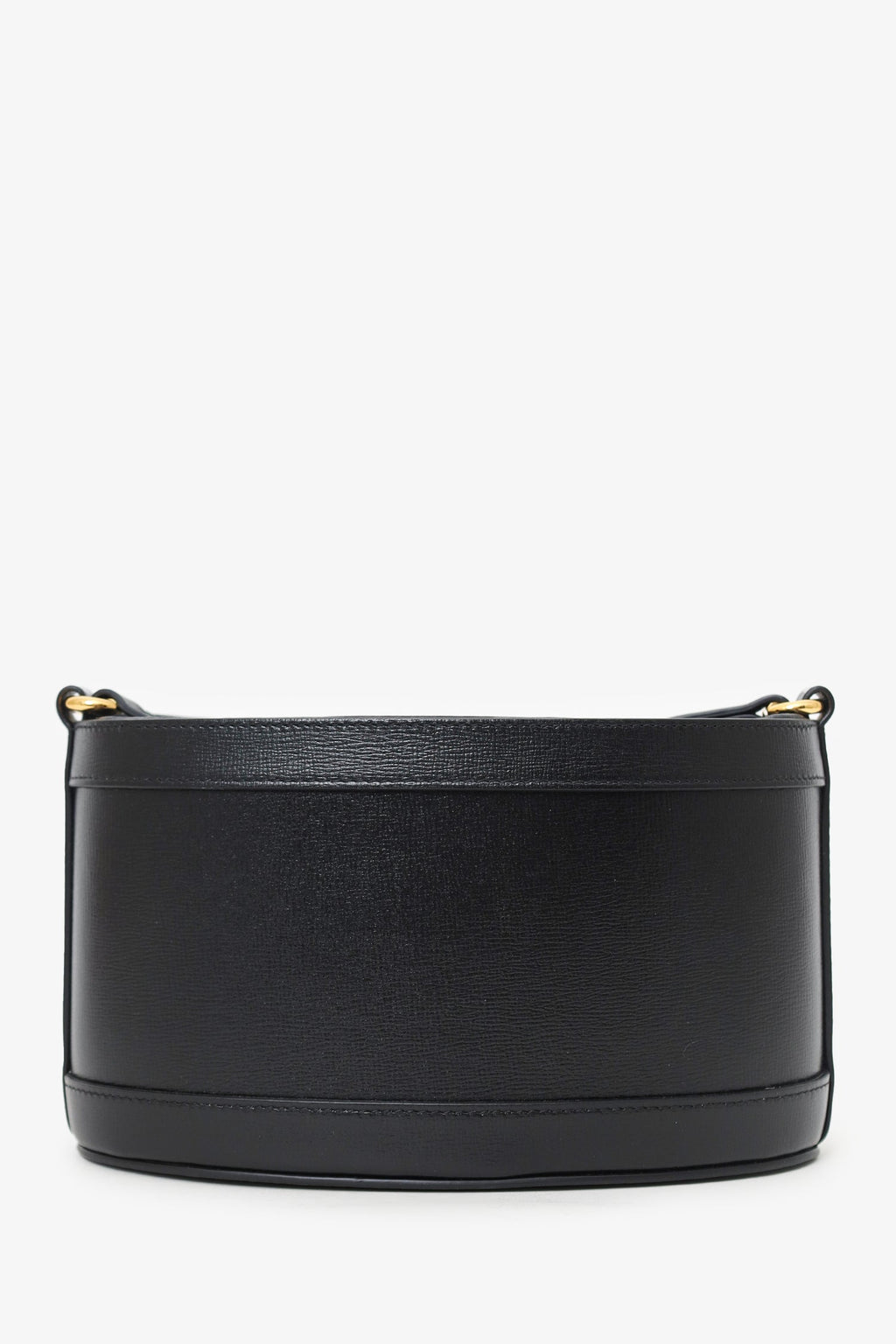 Gucci Black Leather 1955 Horsebit Drawstring Bucket Bag
