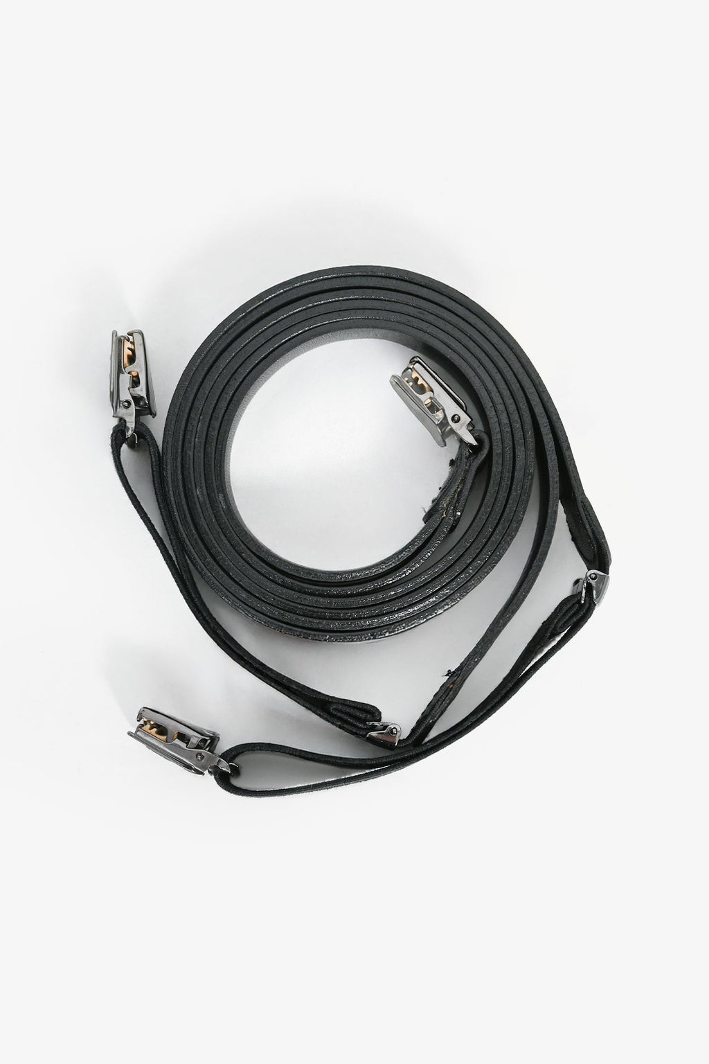 Pre-Loved Chanel™ Black Leather CC Suspenders