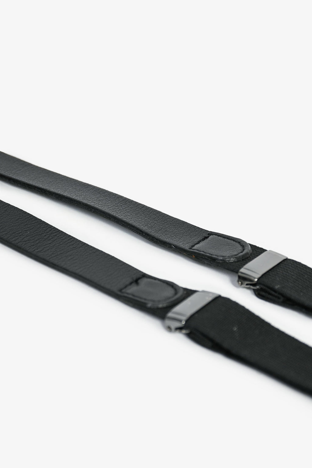 Pre-Loved Chanel™ Black Leather CC Suspenders