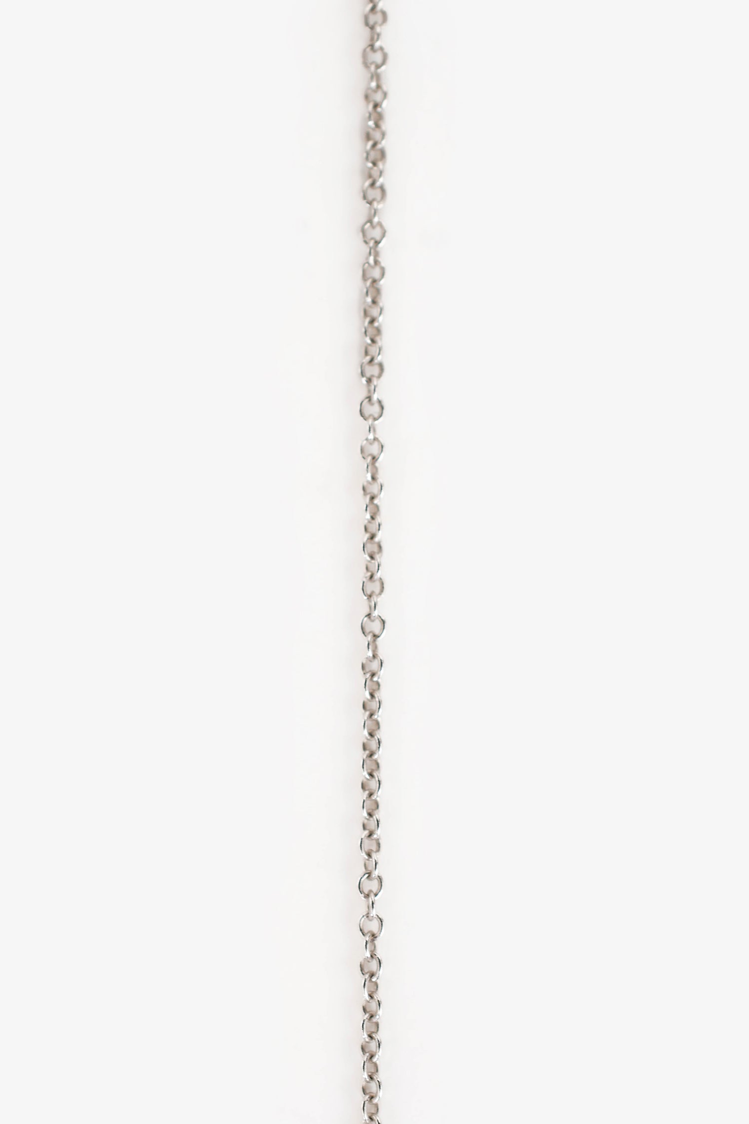 Tiffany & Co. 18K White Gold Diamond Set Mini Smile Pendant Necklace