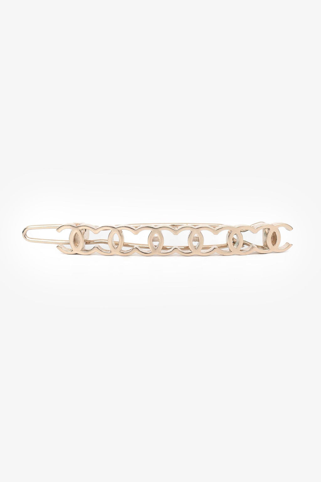 Pre-Loved Chanel™ Gold Tone 'CC' Hair Clip