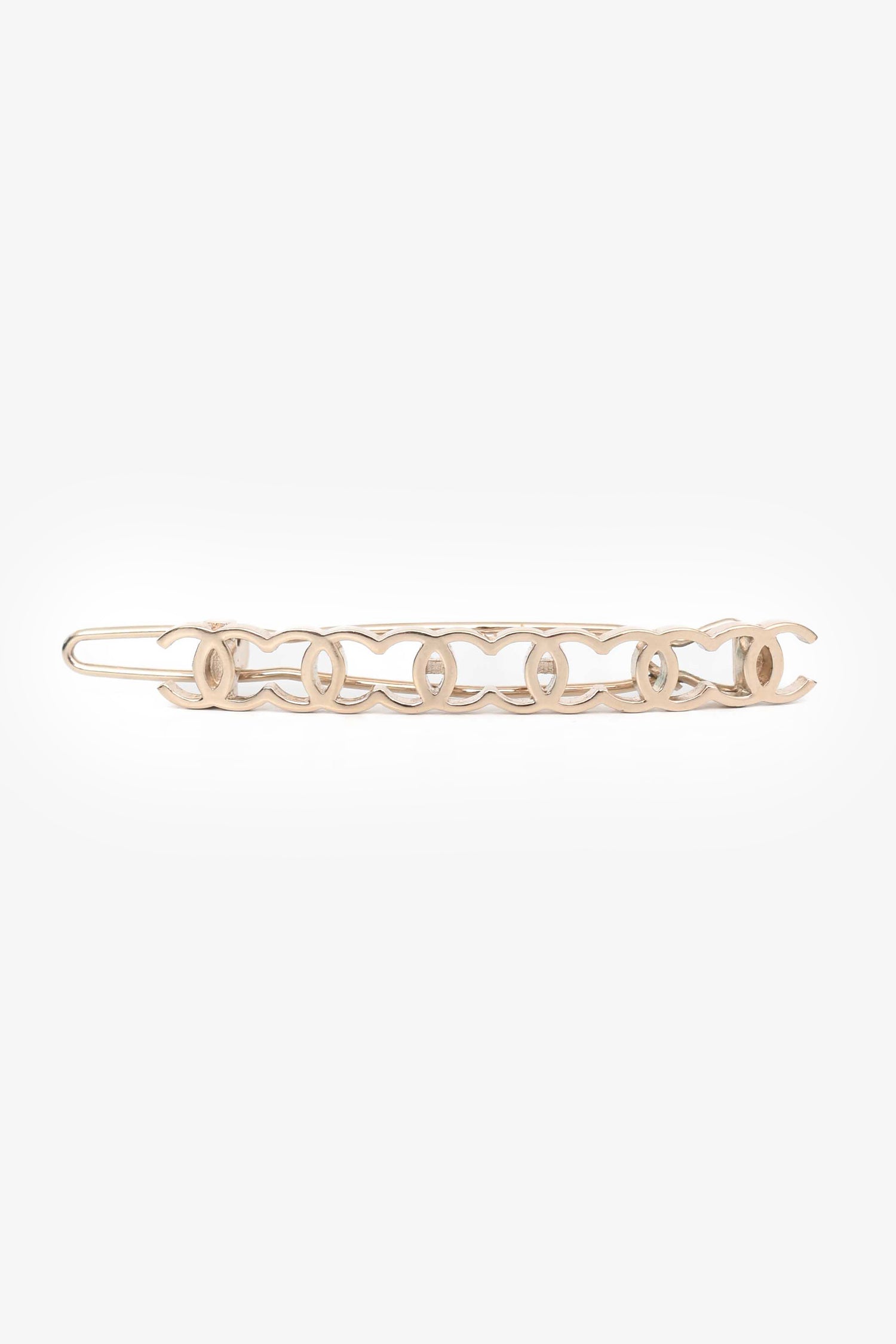 Pre-Loved Chanel™ Gold Tone 'CC' Hair Clip