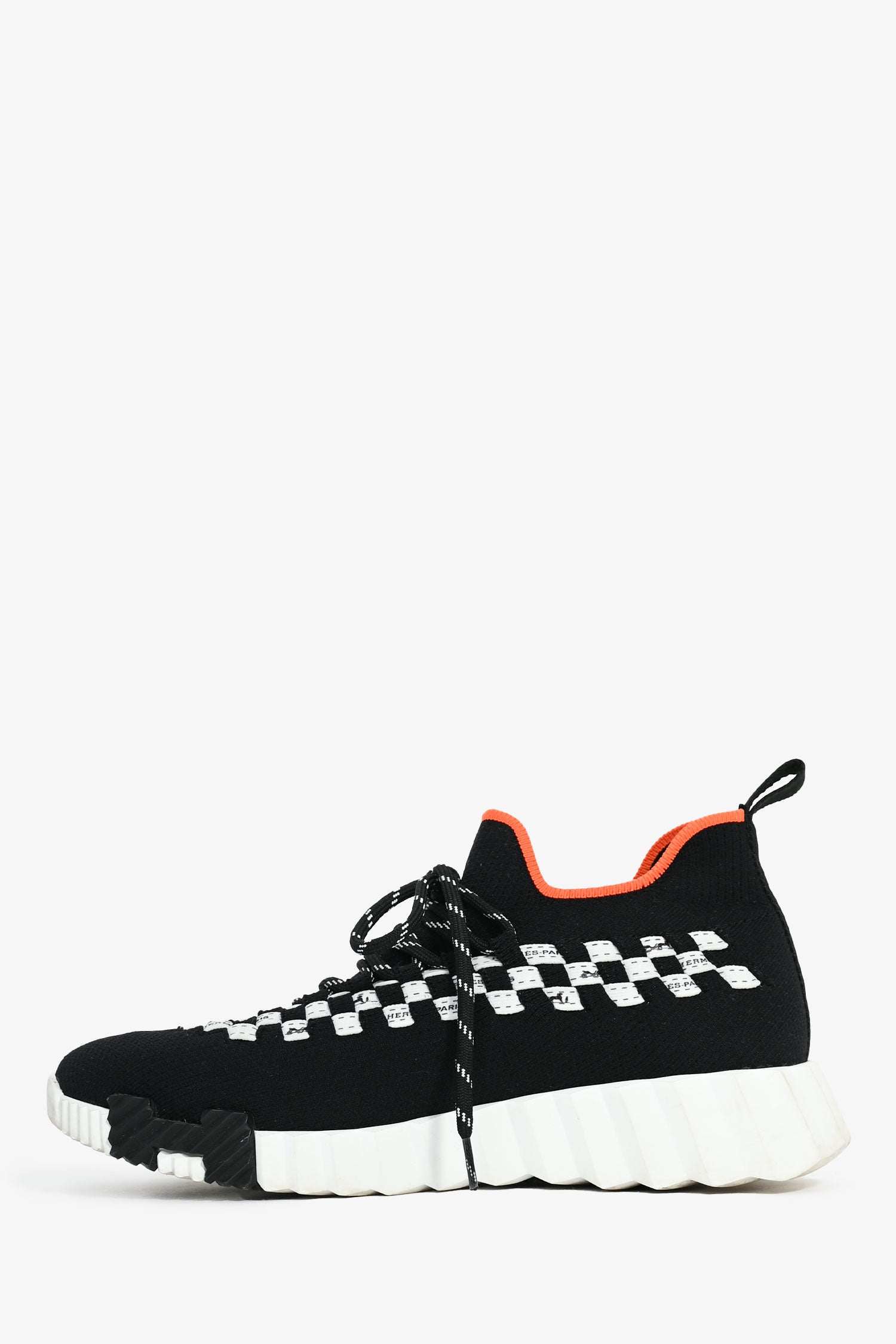Hermès Black/White Mesh H 'Bouncing' Sneakers Size 36