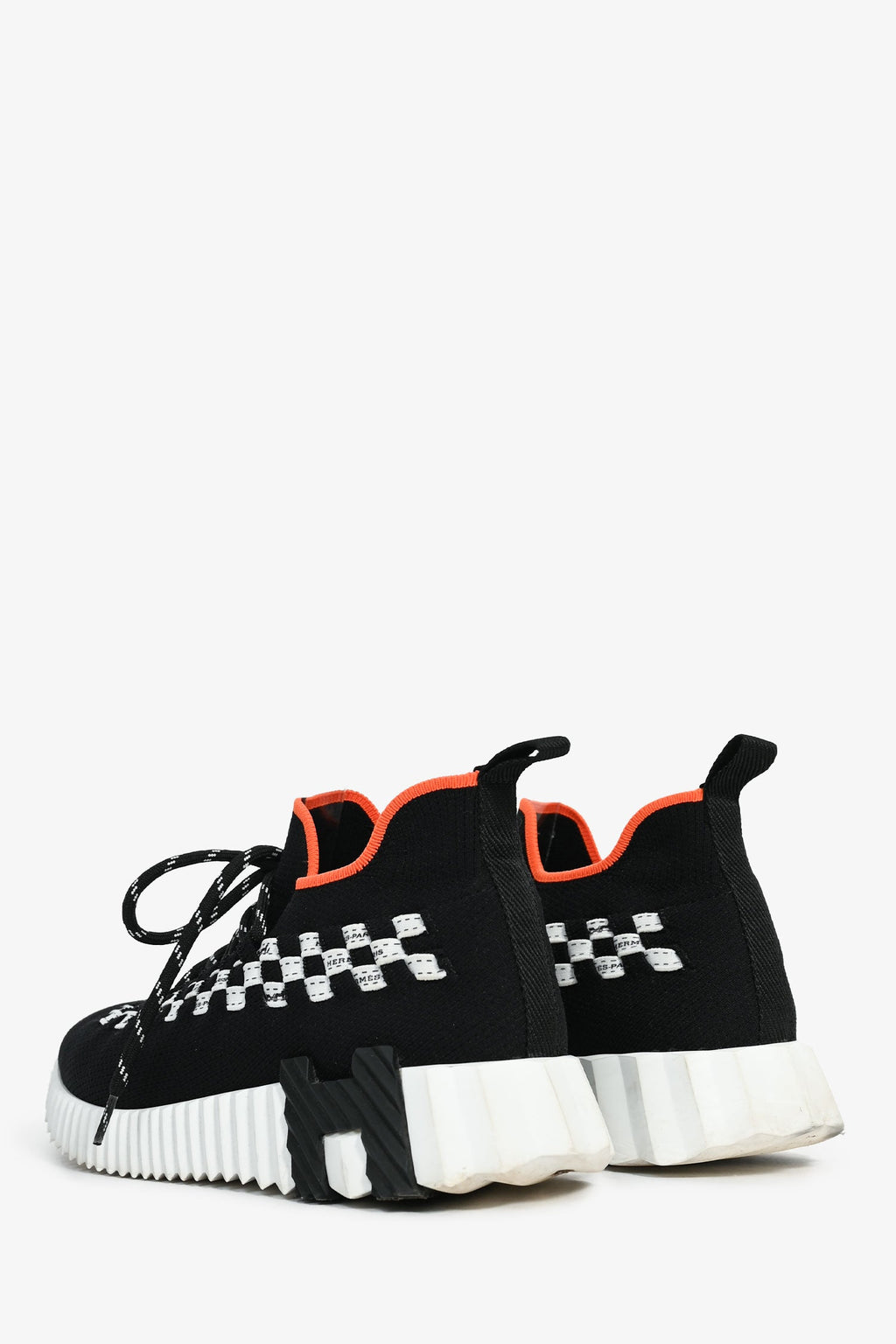 Hermès Black/White Mesh H 'Bouncing' Sneakers Size 36