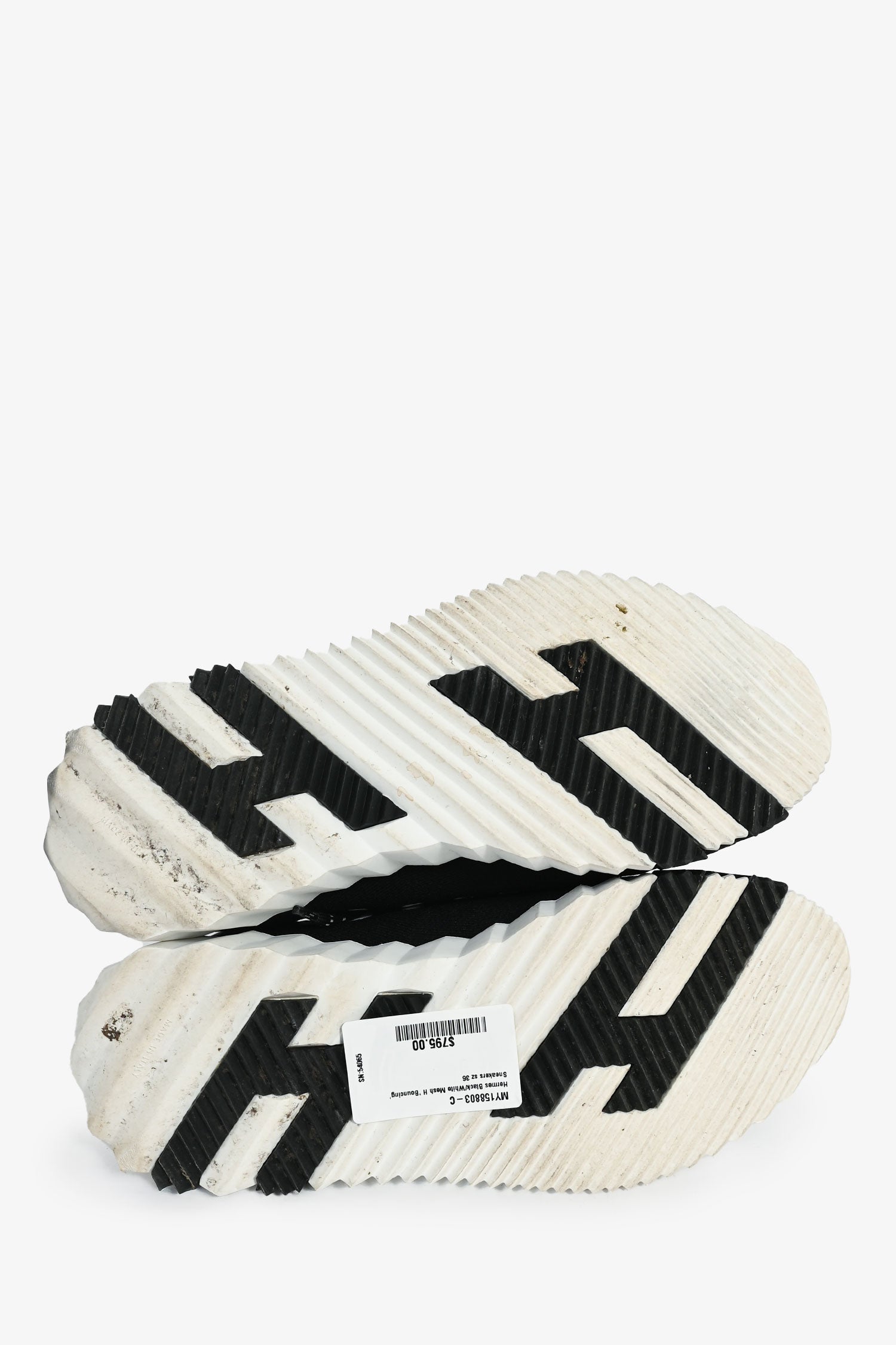 Hermès Black/White Mesh H 'Bouncing' Sneakers Size 36