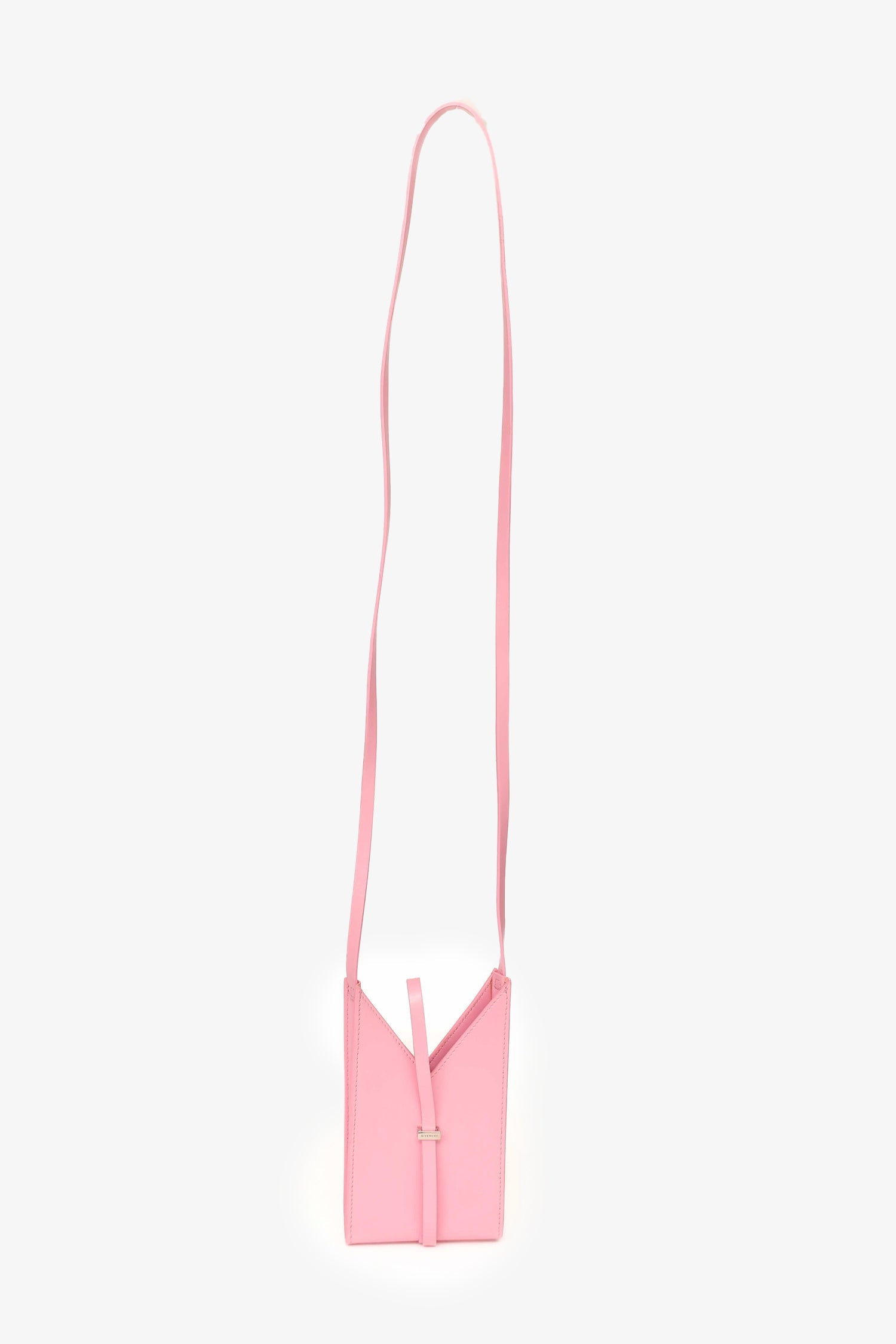 Givenchy Pink Leather Crossbody Phone Holder