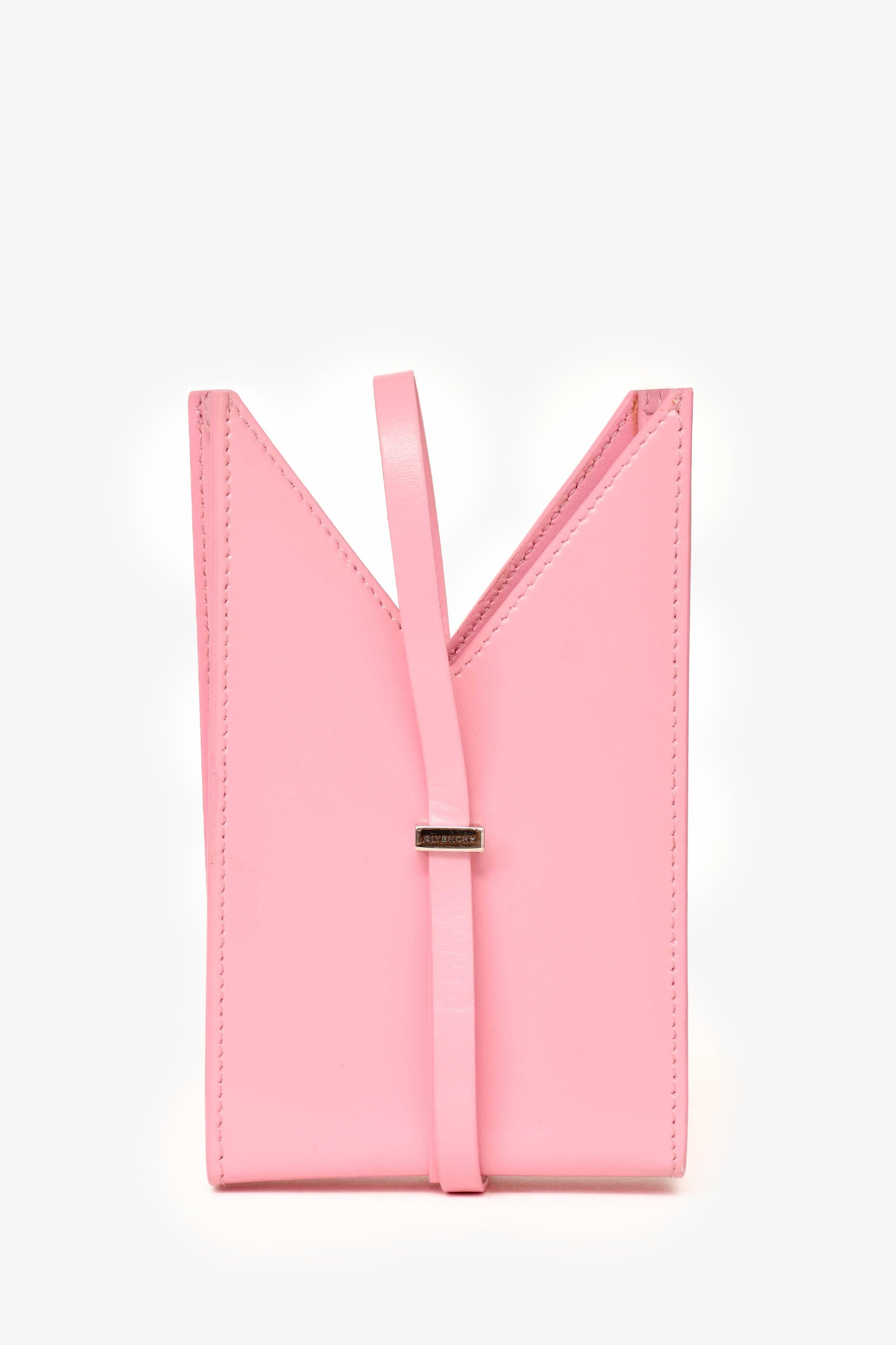 Givenchy Pink Leather Crossbody Phone Holder