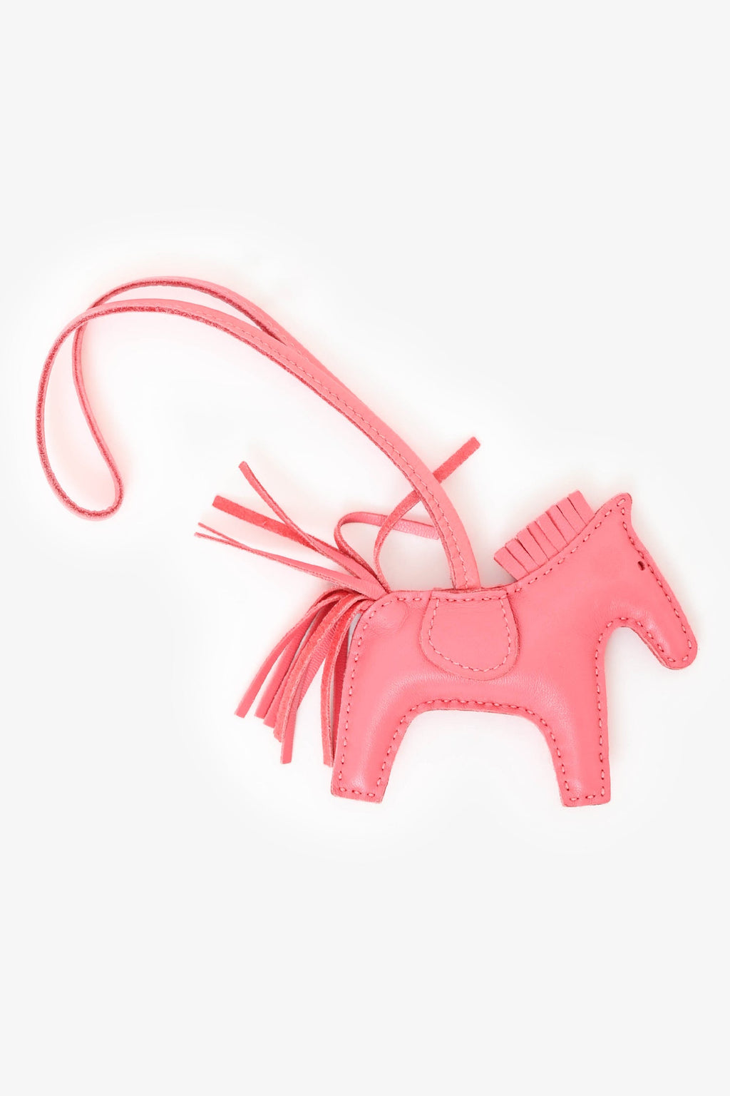 Hermès Light Pink Leather Rodeo PM Bag Charm