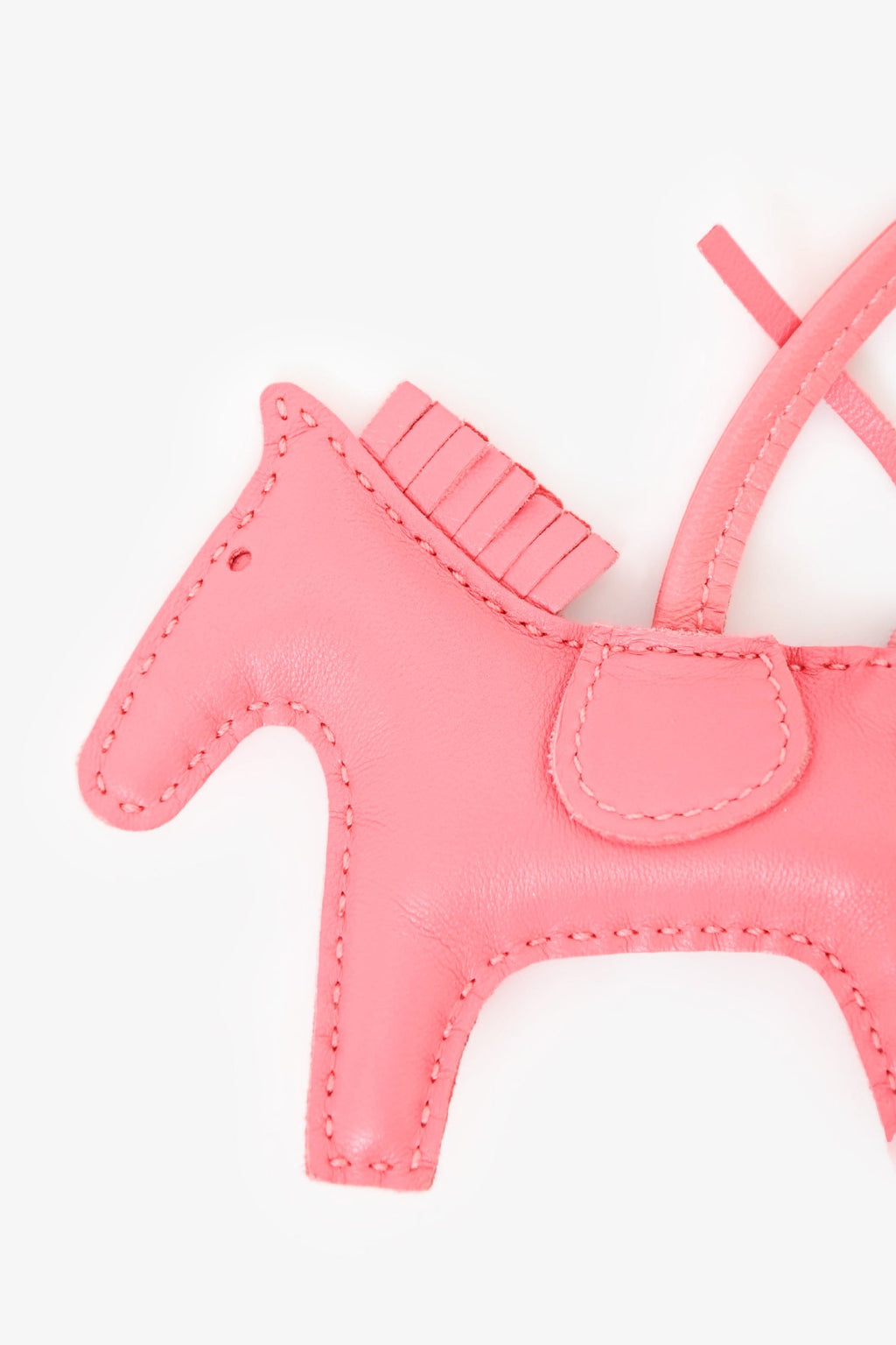 Hermès Light Pink Leather Rodeo PM Bag Charm
