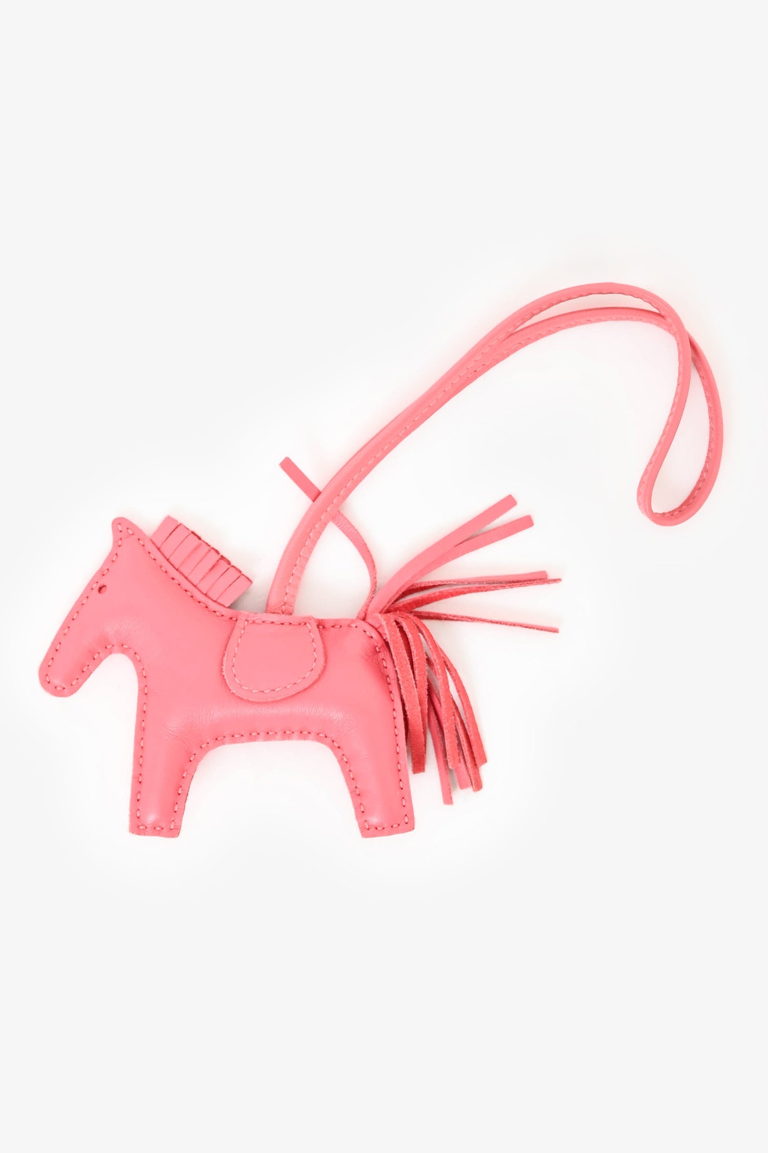Hermès Light Pink Leather Rodeo PM Bag Charm