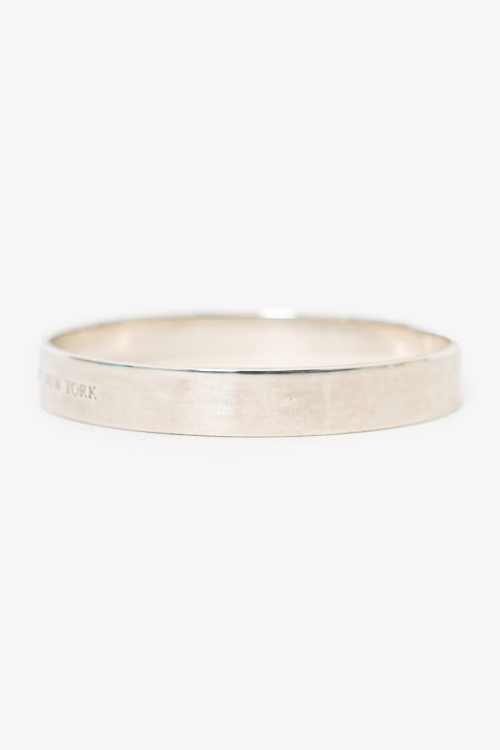 Tiffany & Co Sterling Silver/Diamond Keyhole Bangle