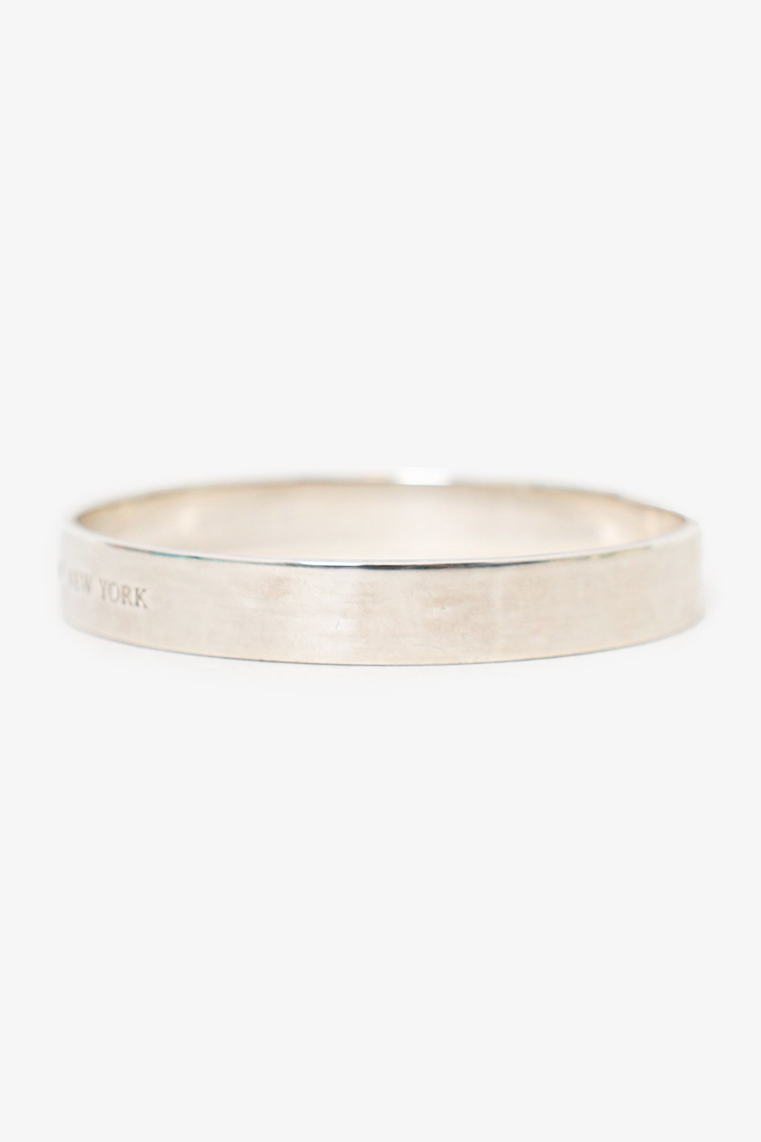 Tiffany & Co Sterling Silver/Diamond Keyhole Bangle