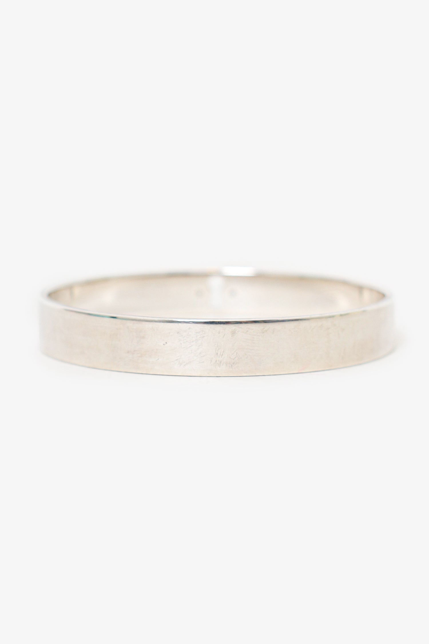 Tiffany & Co Sterling Silver/Diamond Keyhole Bangle